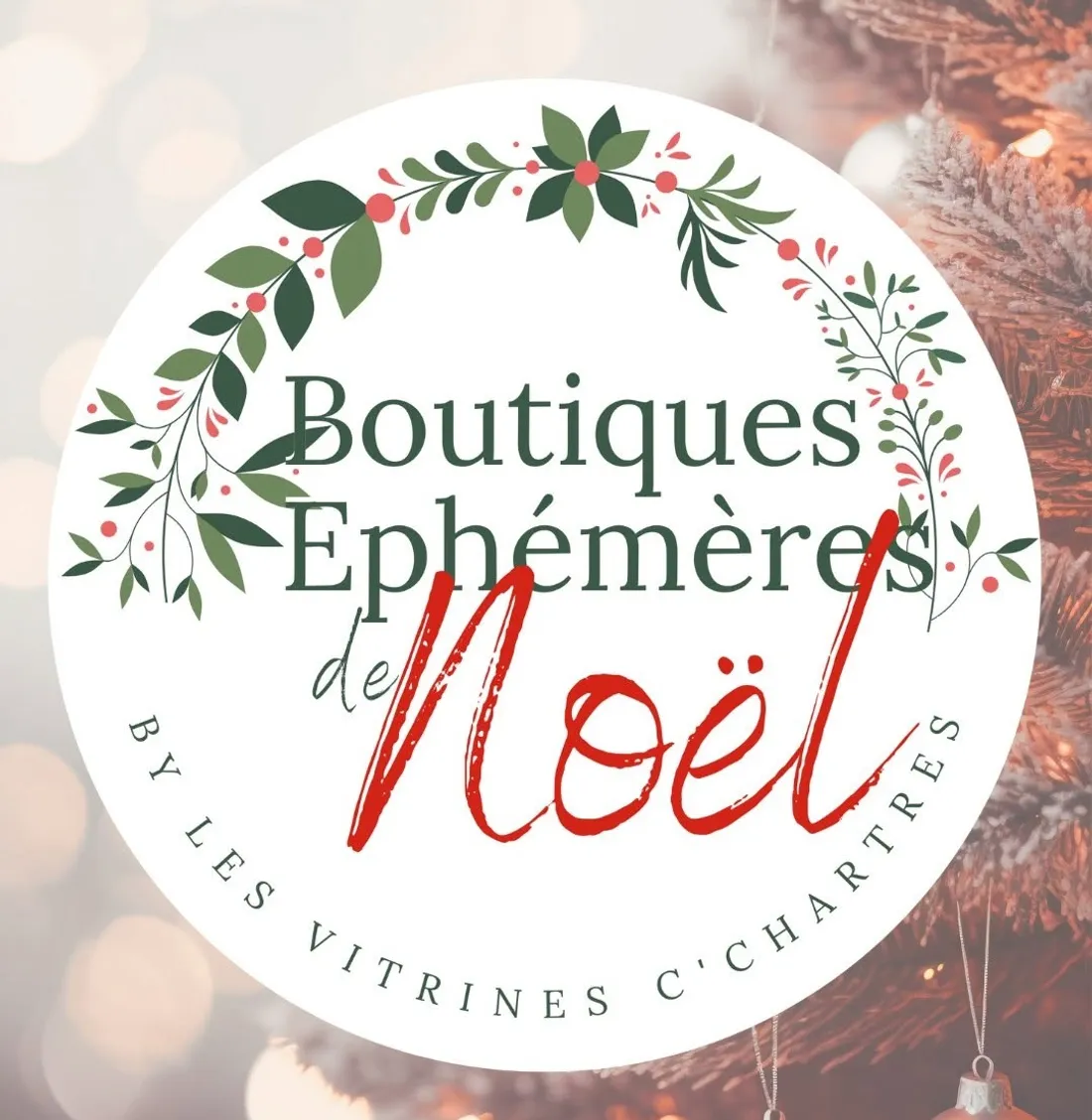 logo, Boutique Ephémère de Noel, Les vitrines C Chartres