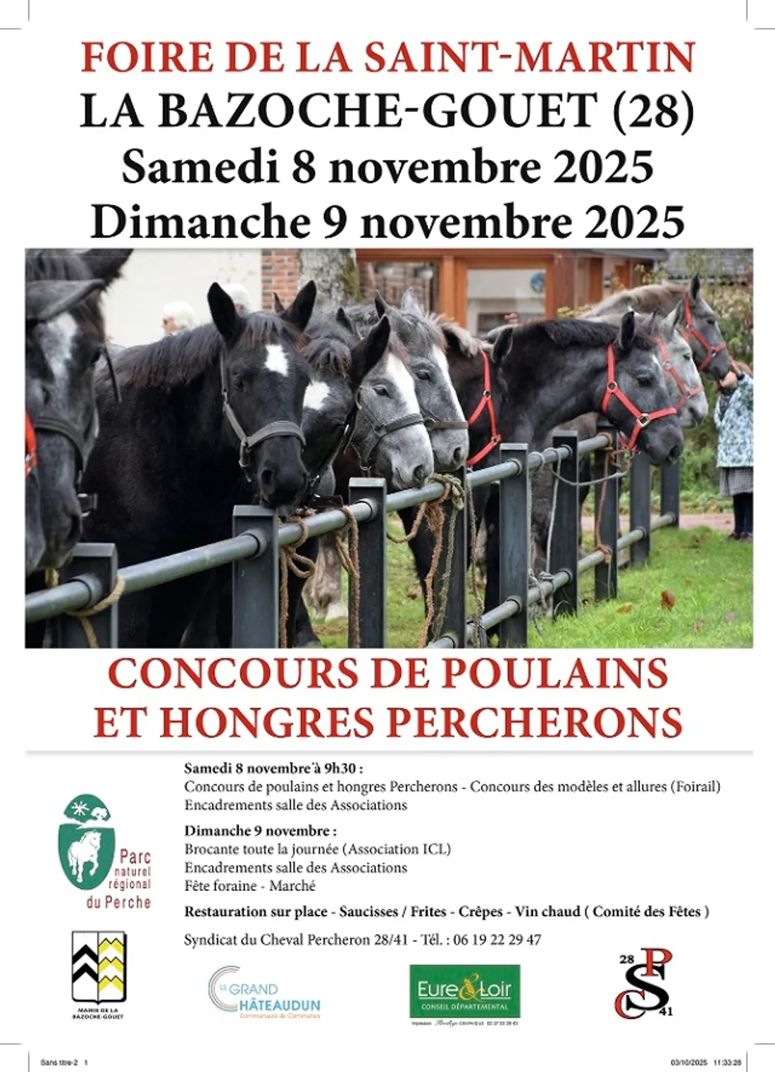 LA BAZOCHE-GOUËT - Foire de la Saint Martin