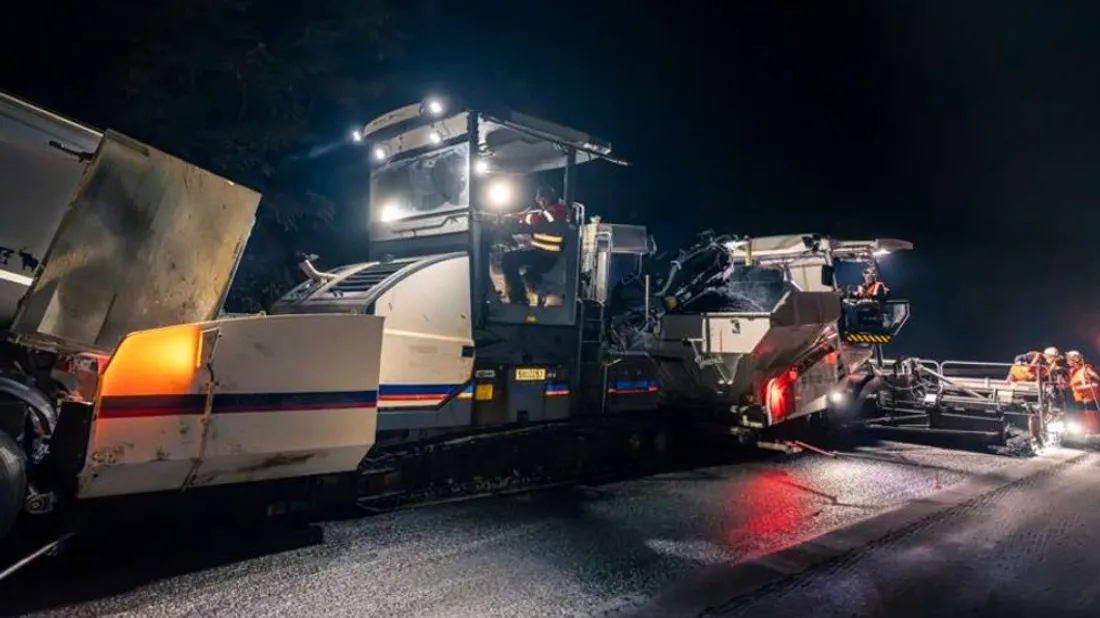 Travaux, Autoroutes, Nuit, Vinci Autoroutes