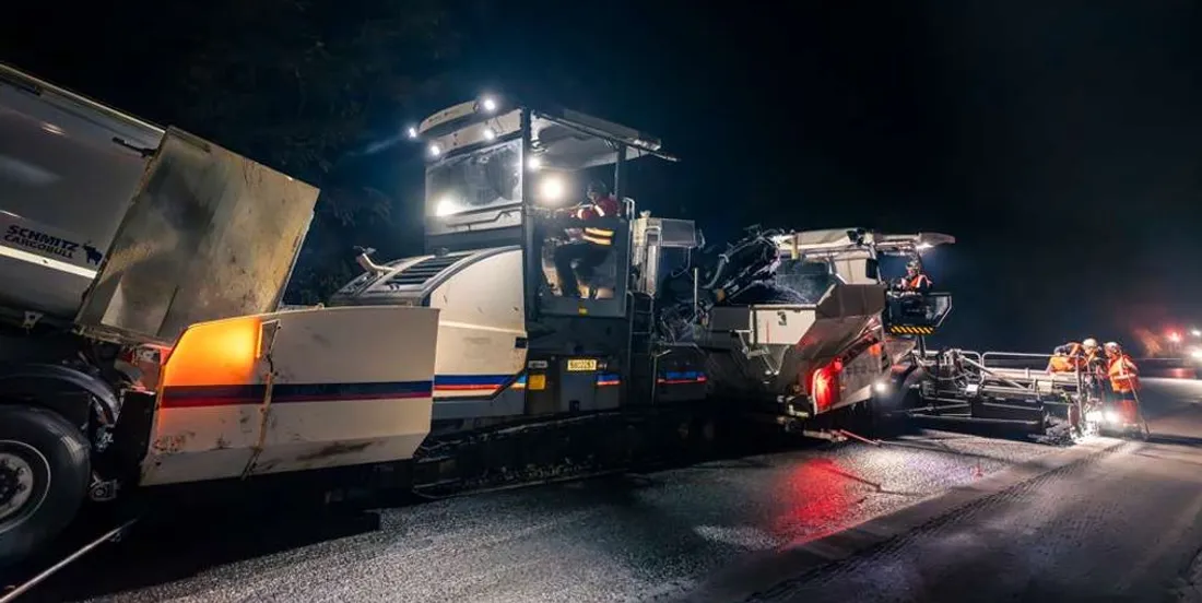 Travaux, Autoroutes, Nuit, Vinci Autoroutes