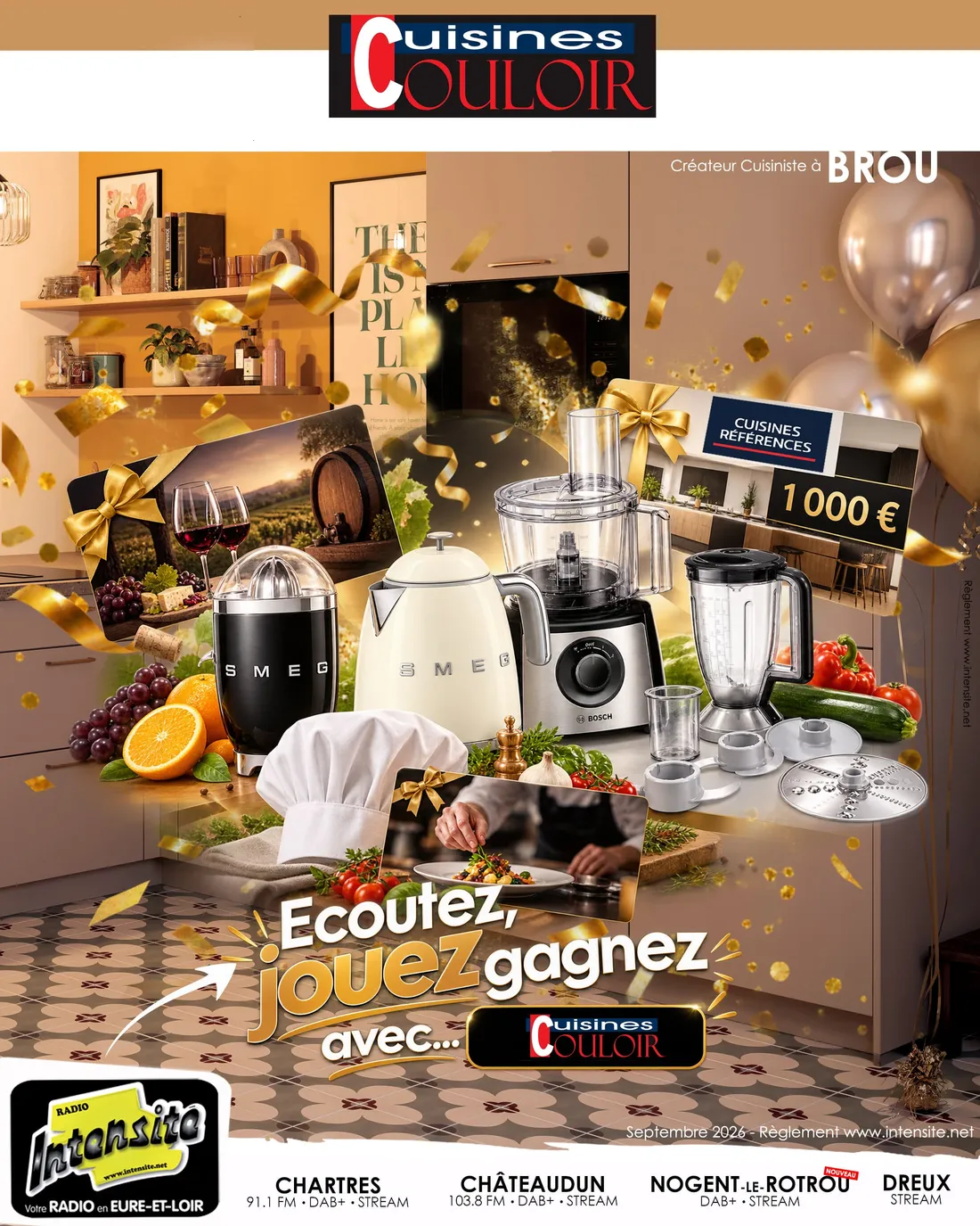 Jouez avec Intensité et faites le plein de cadeaux chez Cuisines Couloir !