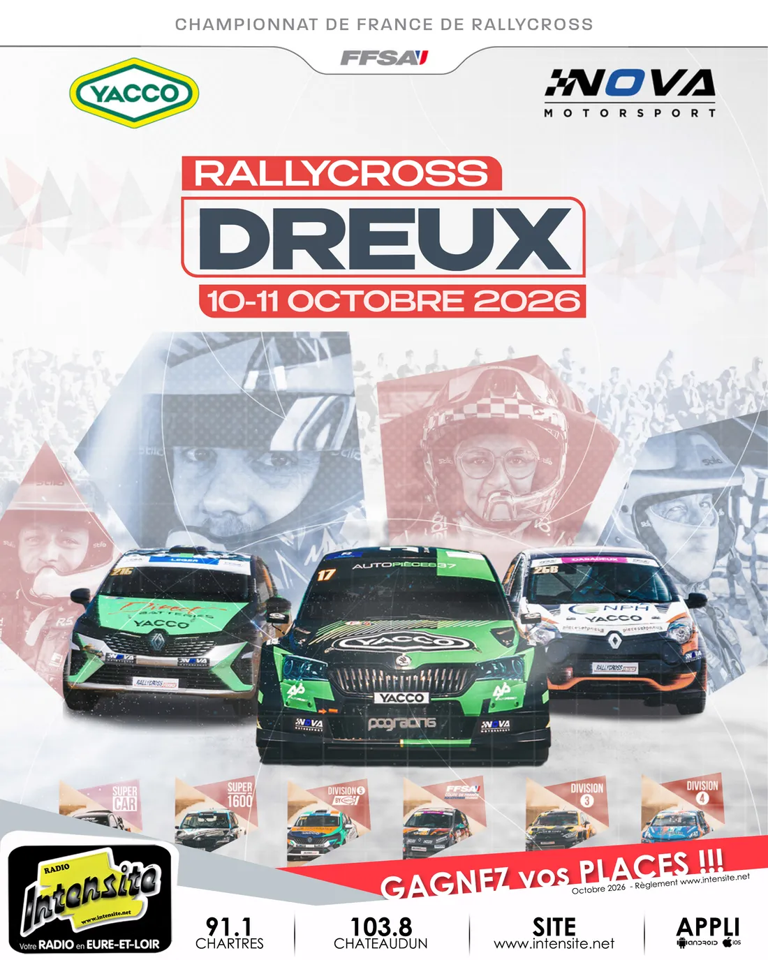 Vivez le Rallycross de Dreux avec Intensité !