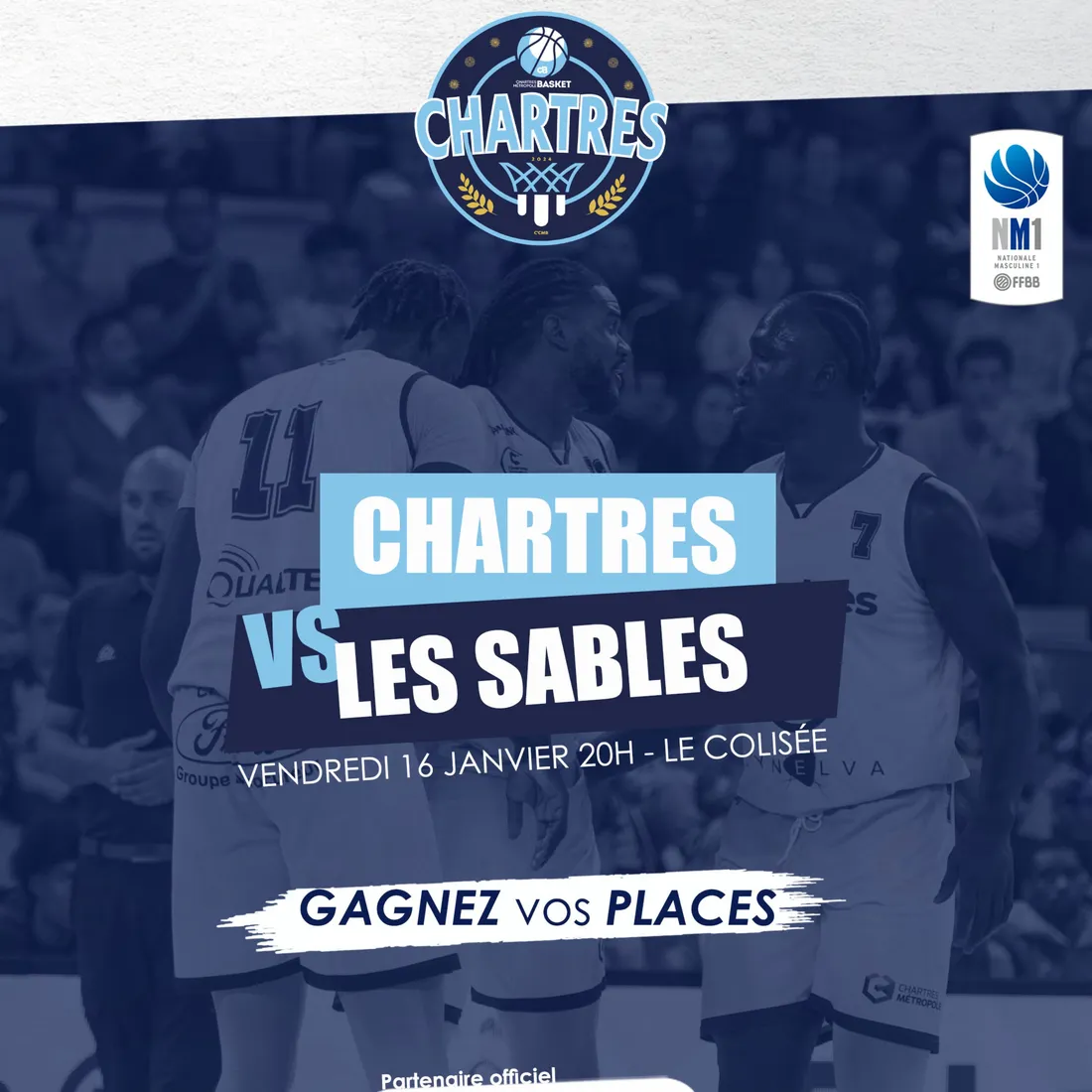 Le C'CMBM affronte Les Sables d'Olonne au Colisée !