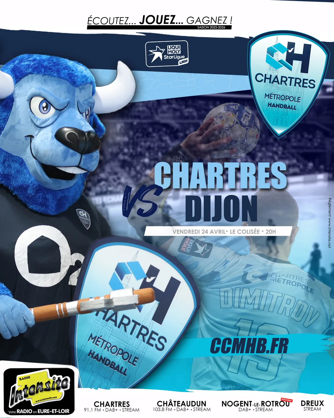 Le C'CMHB affronte Dijon au Colisée !