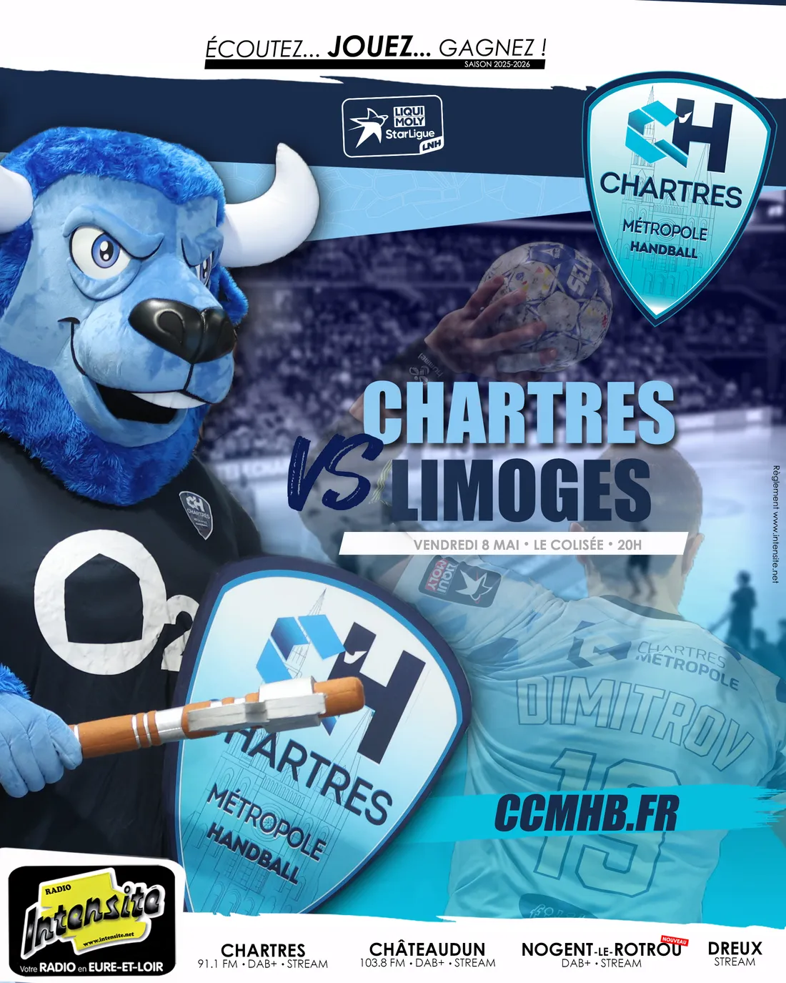 Venez applaudir le C'CMHB face à Limoges !