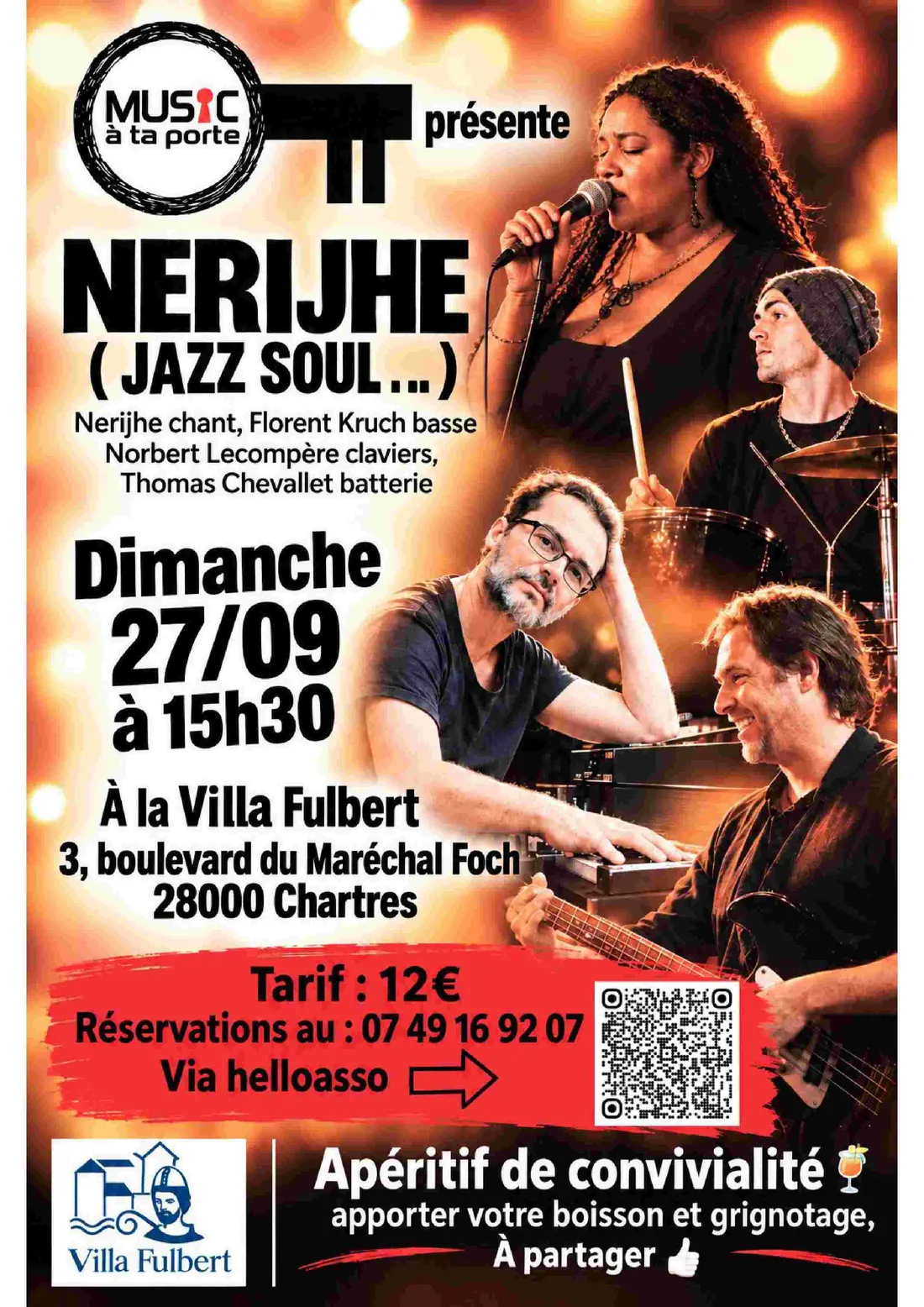 CHARTRES - Concert : NERIJHE