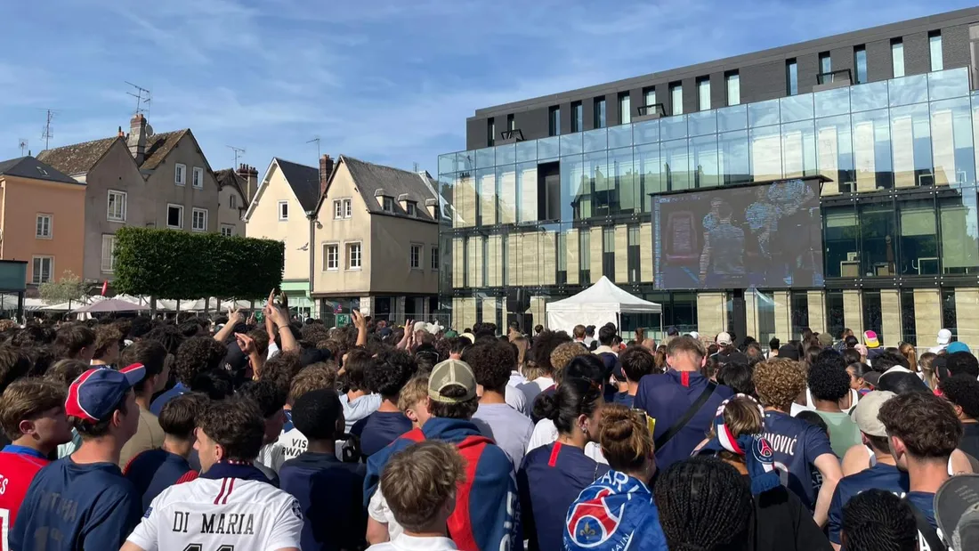 rassemblement, manifestation, sport, fan zone, football