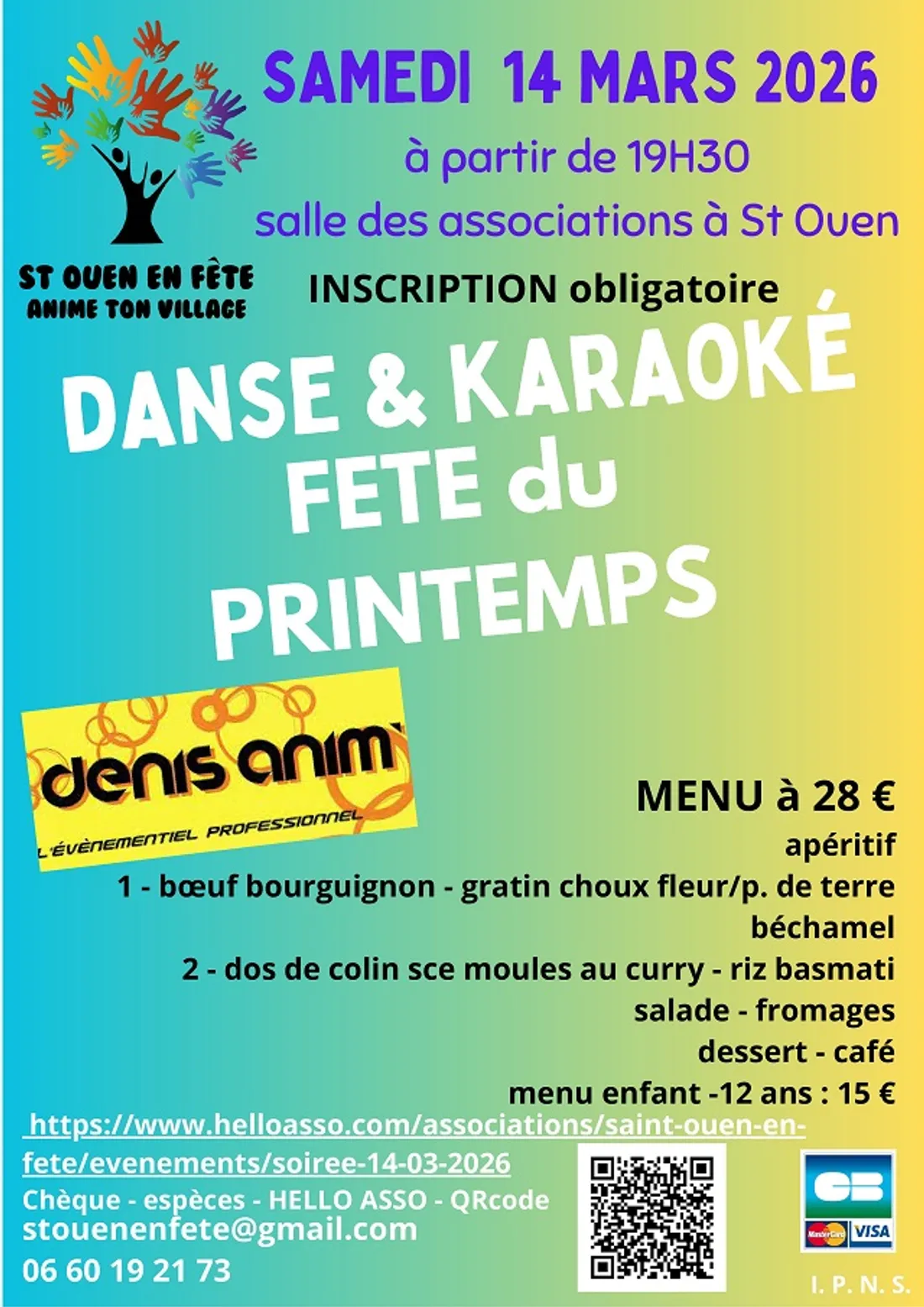 SAINT-OUEN (41) - Danse & karaoké Fête du printemps