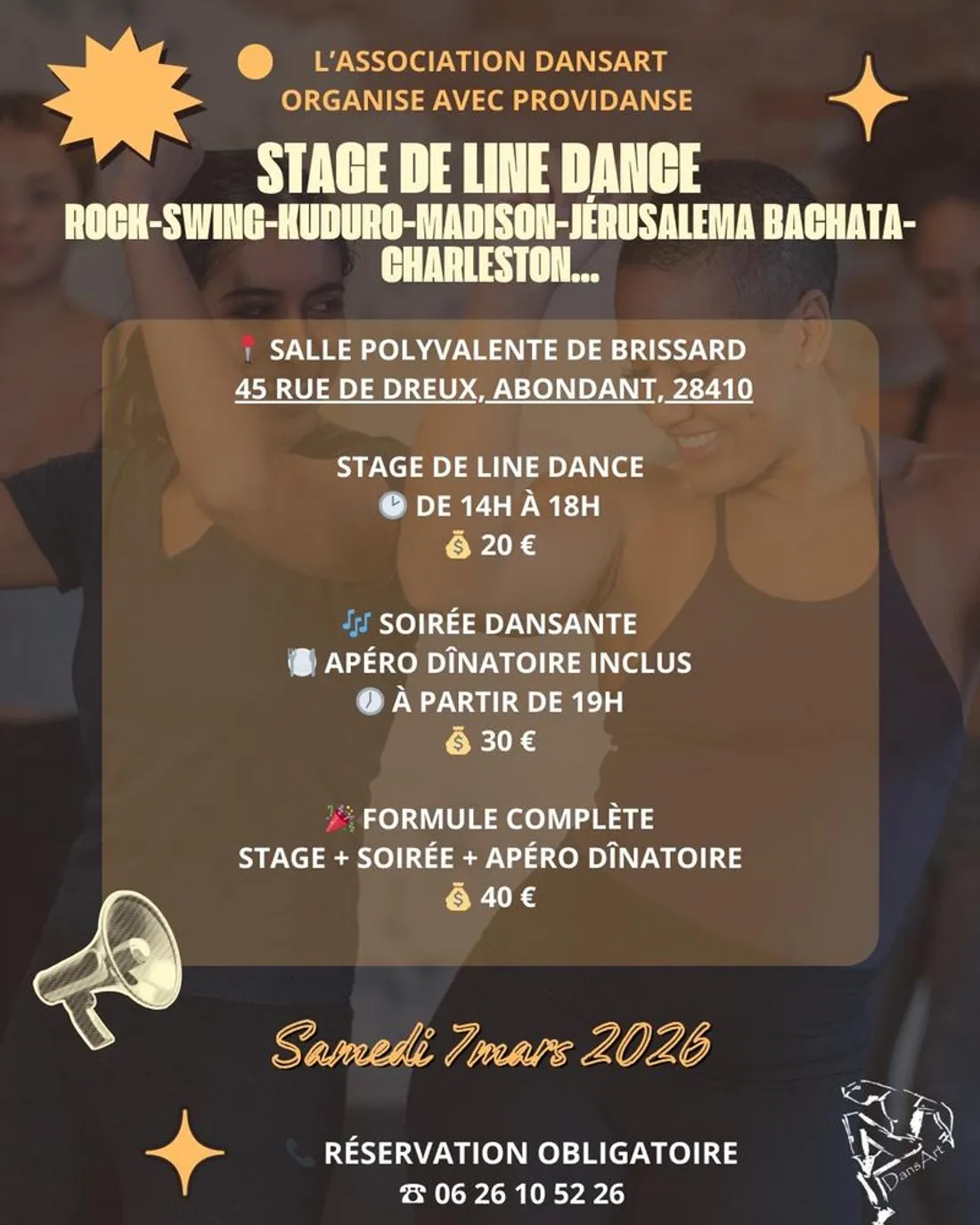 ABONDANT - Stage Line Dance + Soirée dansante