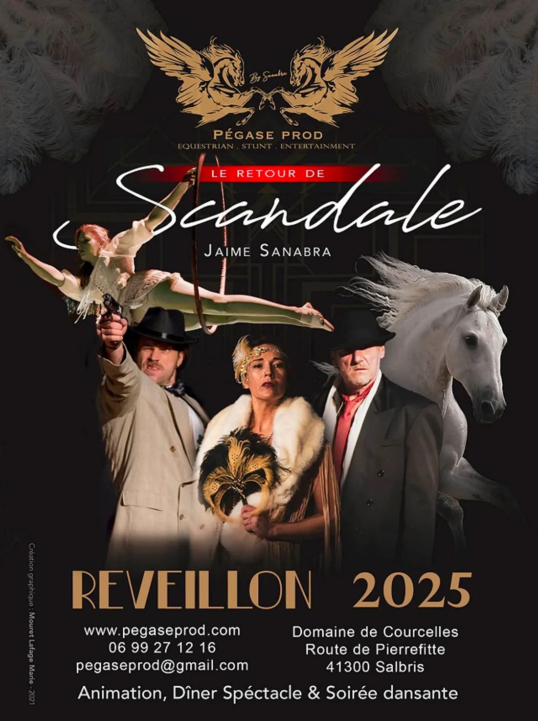 SALBRIS (41) - Dîner spectacle « Scandale »