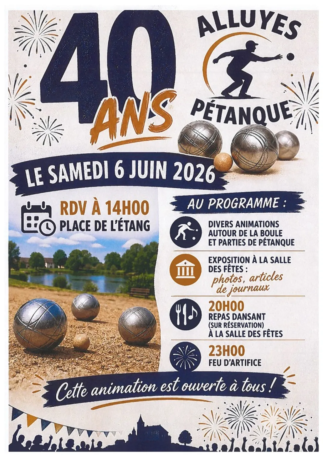 ALLUYES - 40 ans d'Alluyes Pétanque