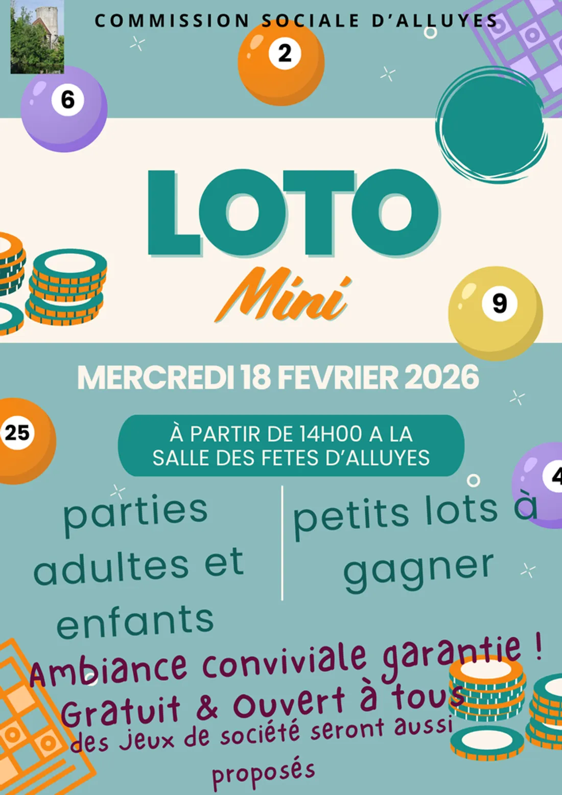 ALLUYES - Mini loto de la commission sociale