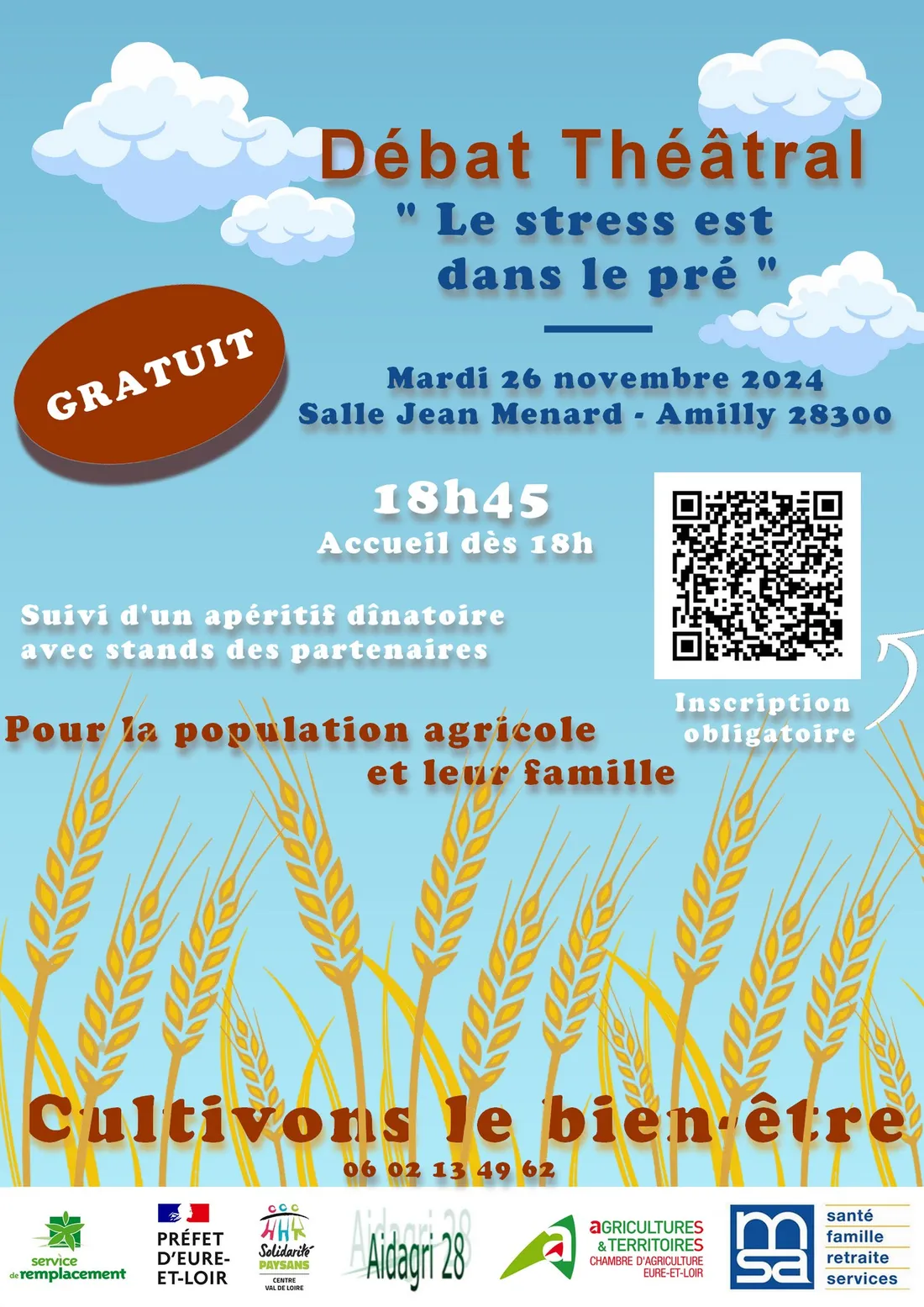 AMILLY - Débat théâtral : le stress est dans le pré