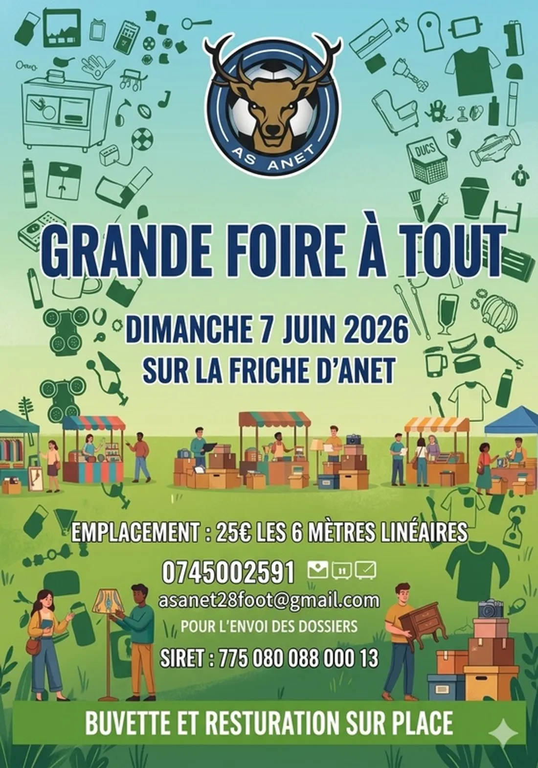 ANET – Foire à tout du club de football