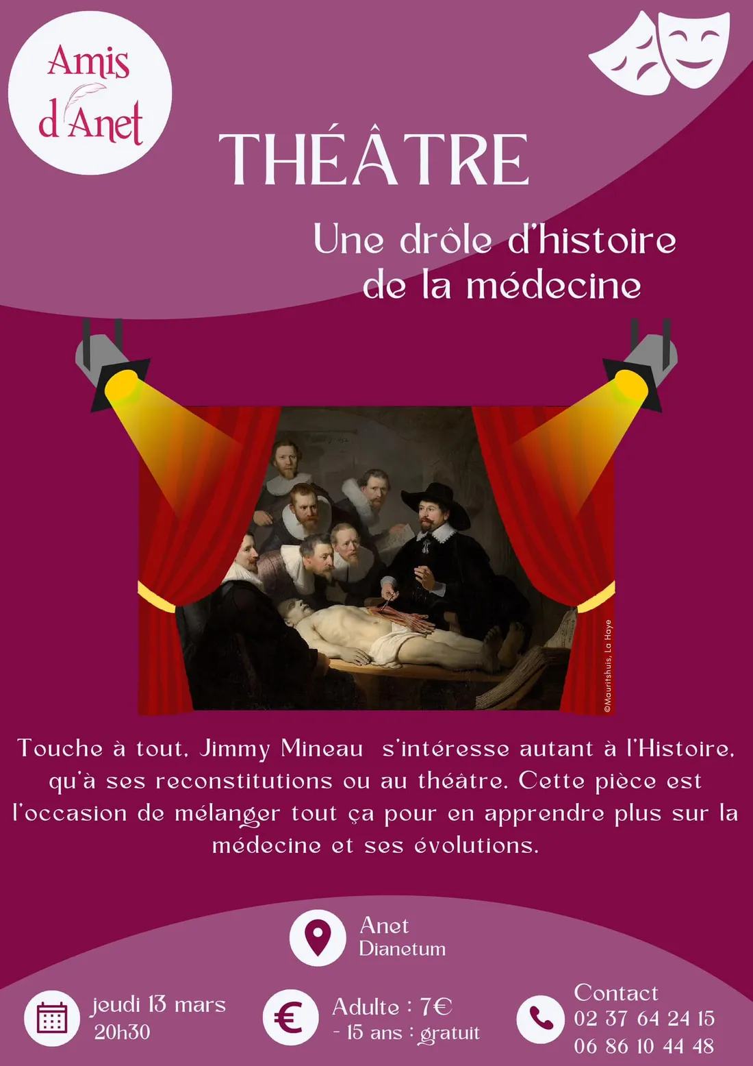 ANET - Théâtre : Une drôle d'histoire de la médecine
