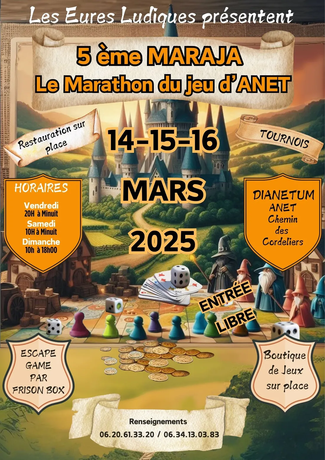 ANET - 5ème Maraja-Festival du jeu de société moderne d'Anet