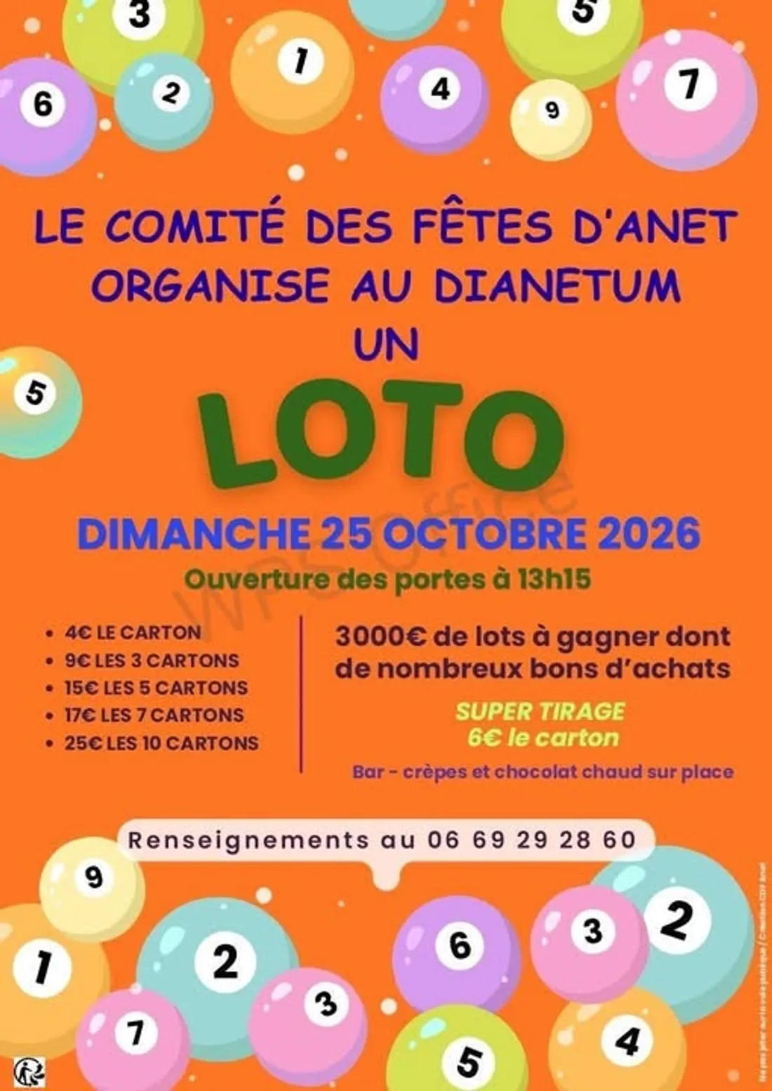 ANET - Loto du comité des fêtes