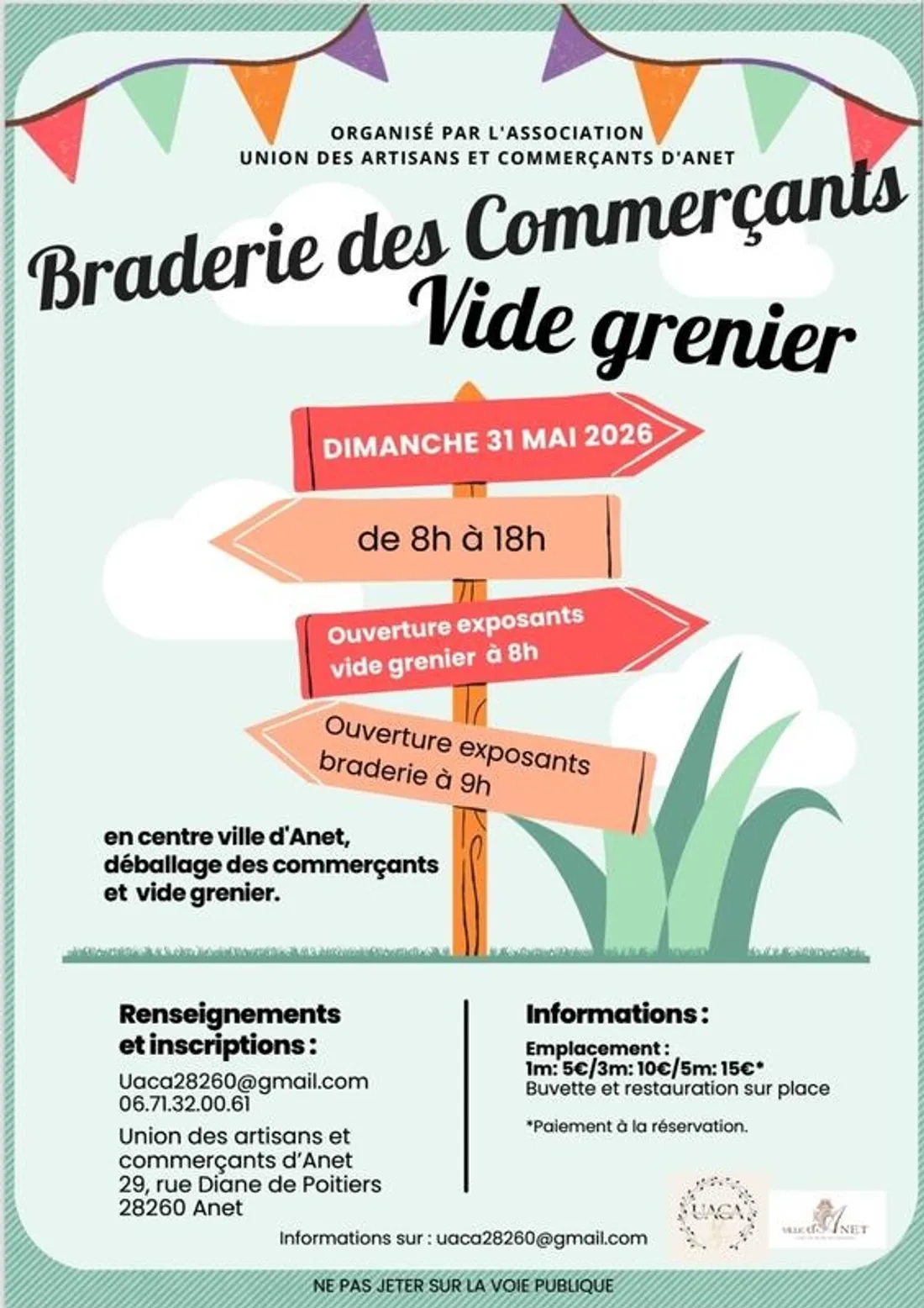 ANET - Vide-greniers et braderie des commerçants
