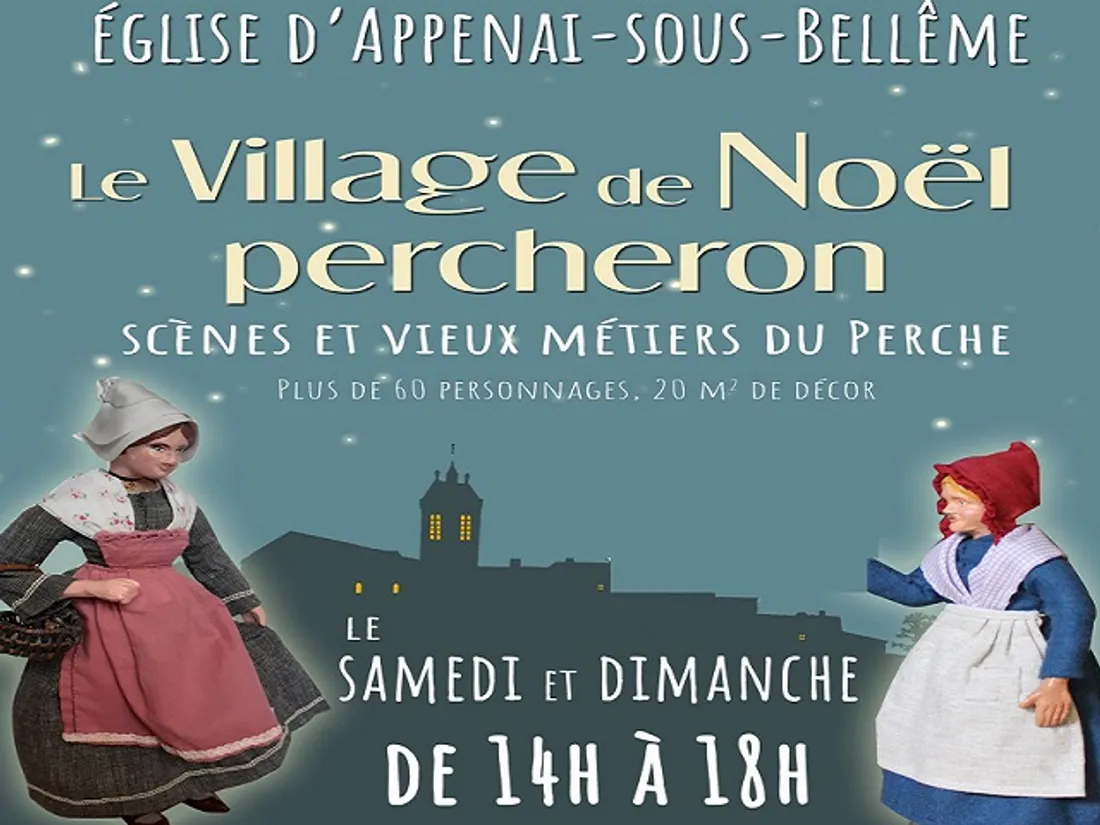 APPENAI-SOUS-BELLÊME (61) - Crèches : le village de Noël percheron.