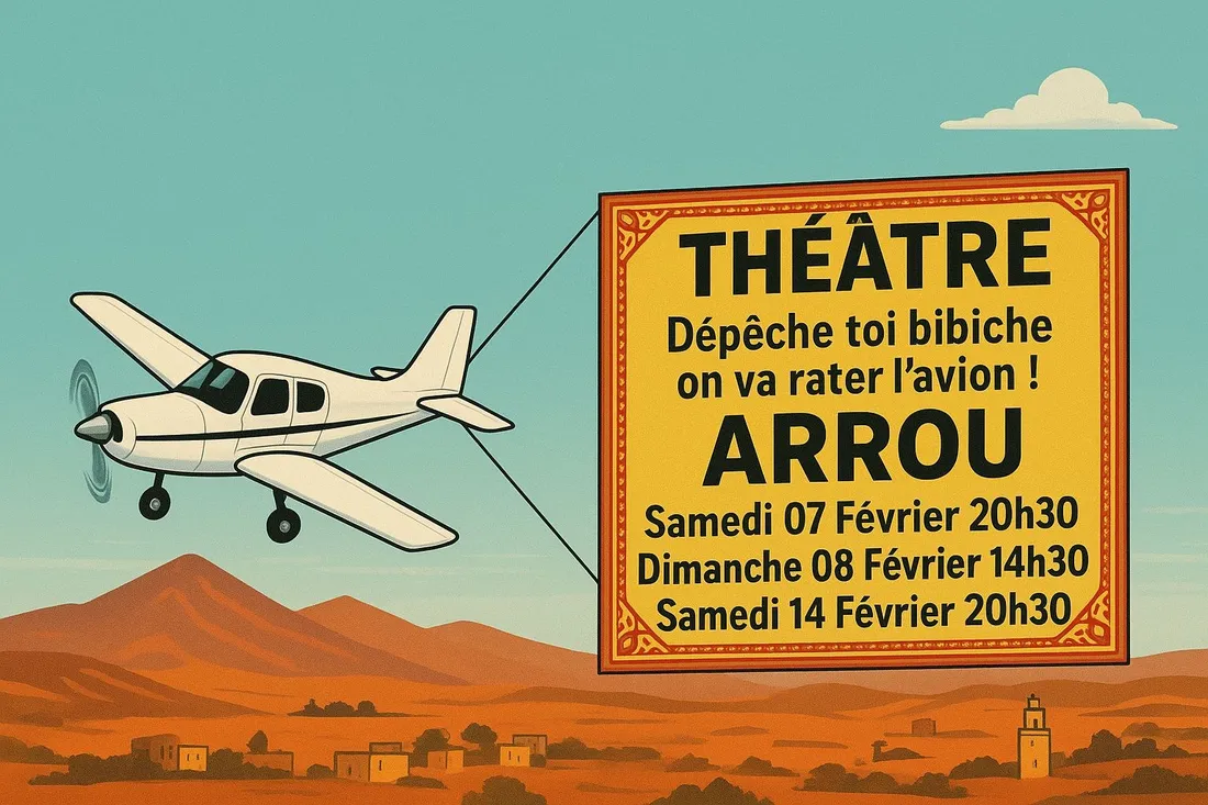 ARROU - Théâtre : Dépêche toi Bibiche, on va rater l'avion