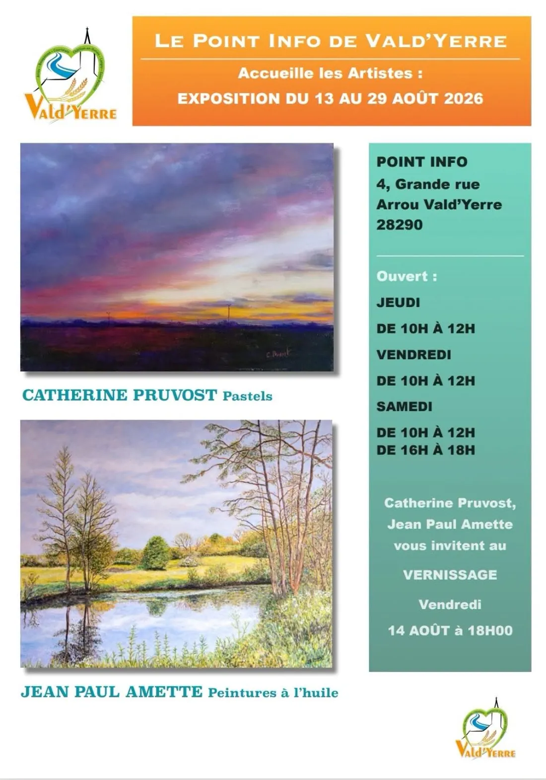 ARROU - Exposition : Catherine Pruvost et Jean-Paul Amette