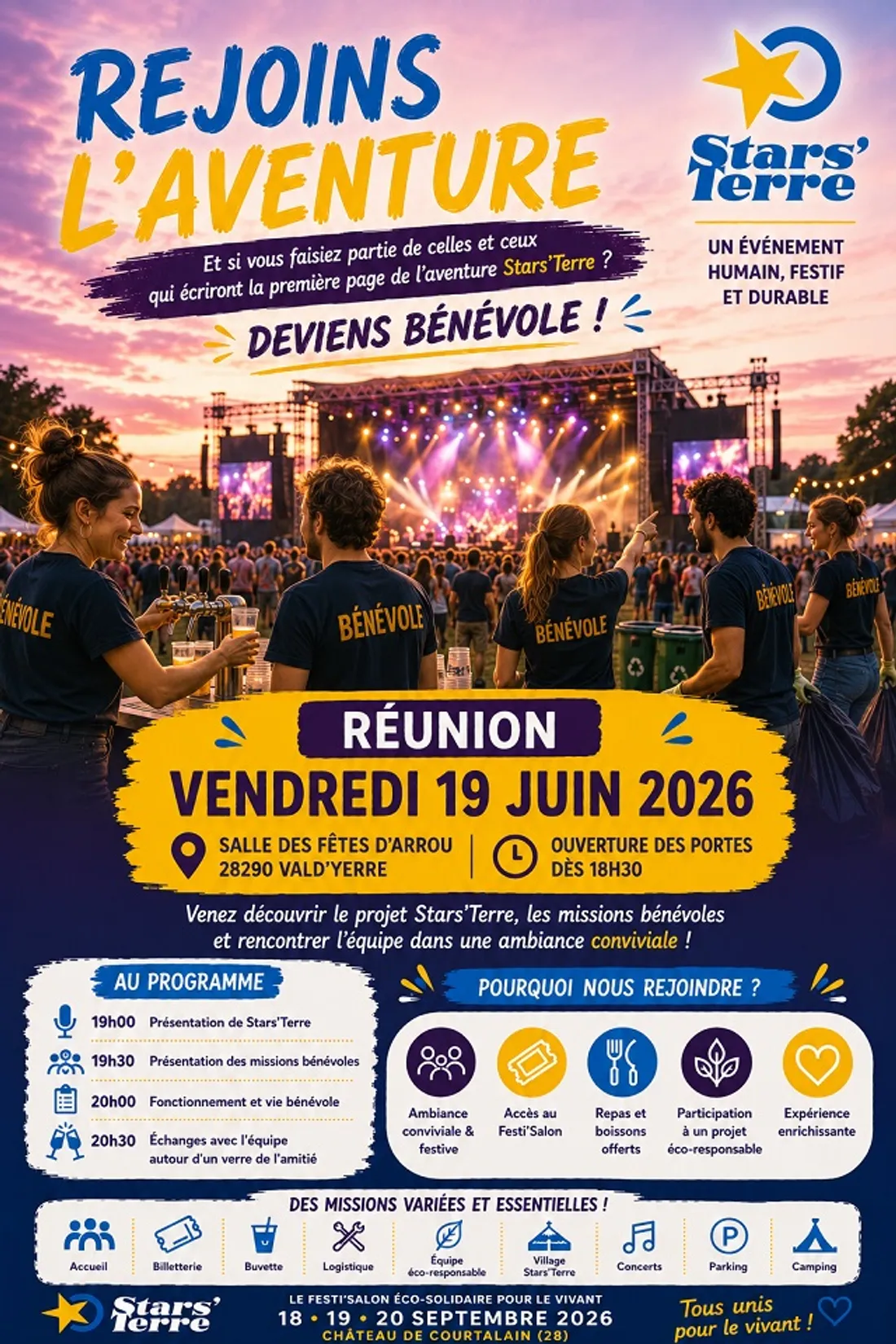ARROU - Réunion : Rejoignez l'aventure Stars'Terre