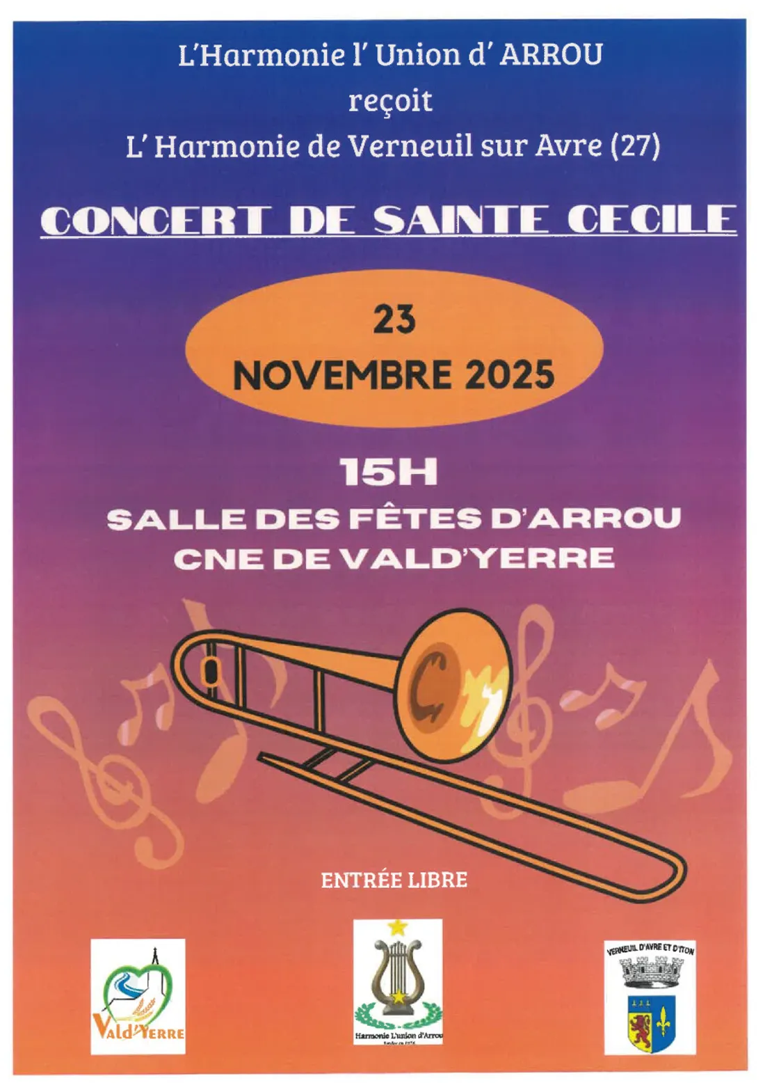 ARROU - Concert de Sainte-Cécile