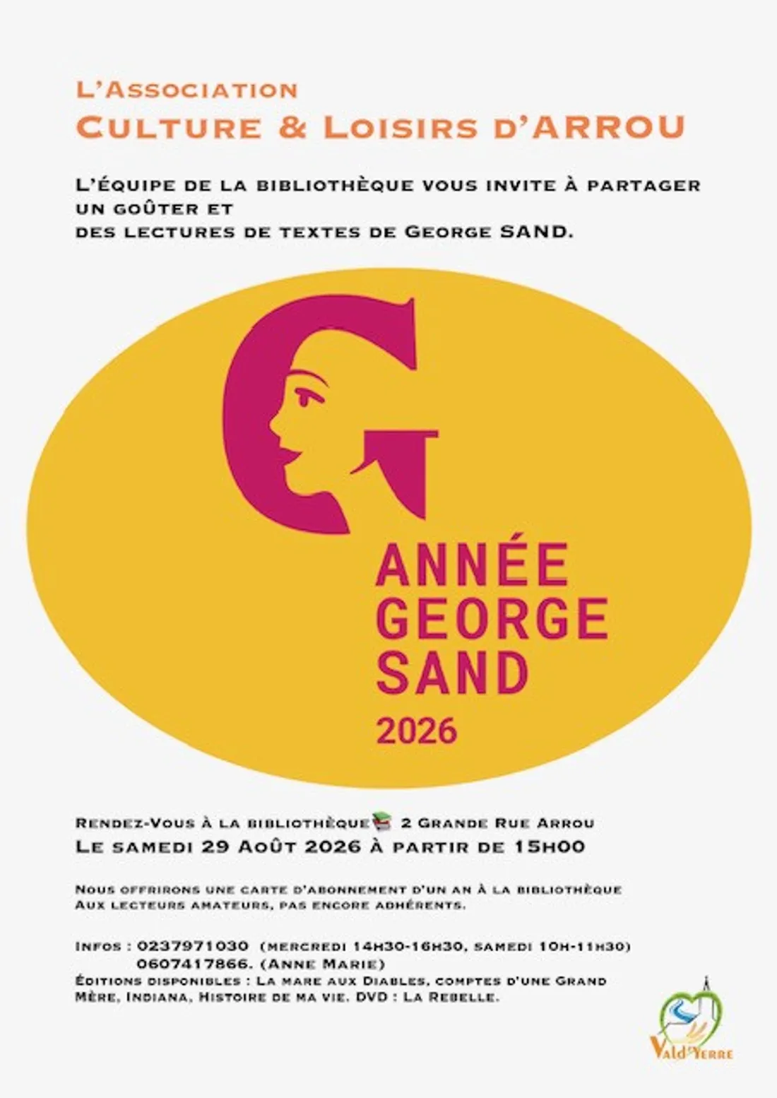 ARROU - Lectures de textes de George Sand
