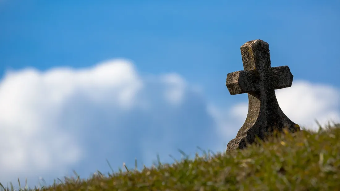 cimetière, tombe, pierre tombale, croix