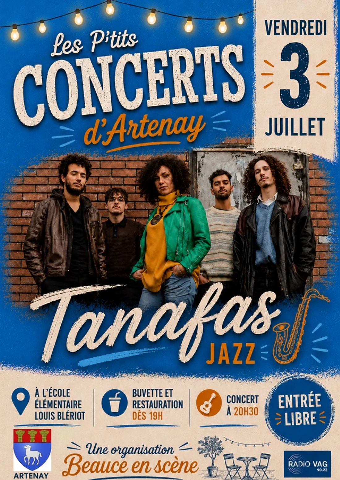 ARTENAY (45) - Les P'tits Concerts : Tanafas