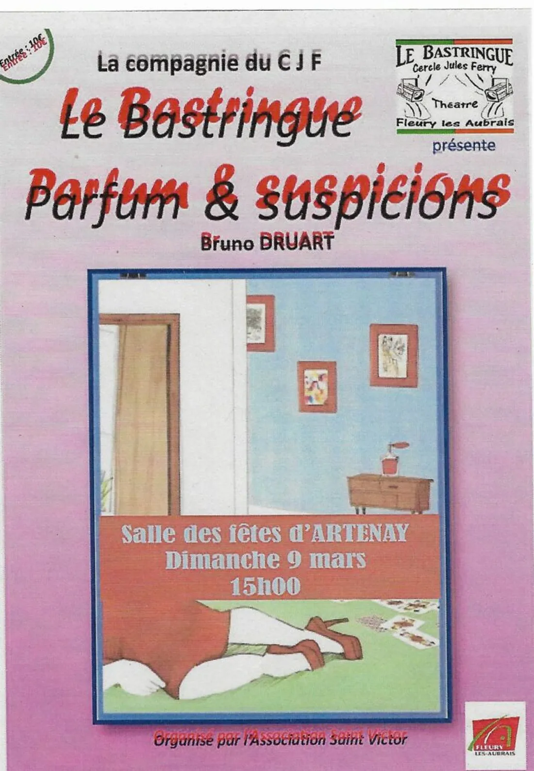 ARTENAY (45) - Théâtre : Parfum & suspicions