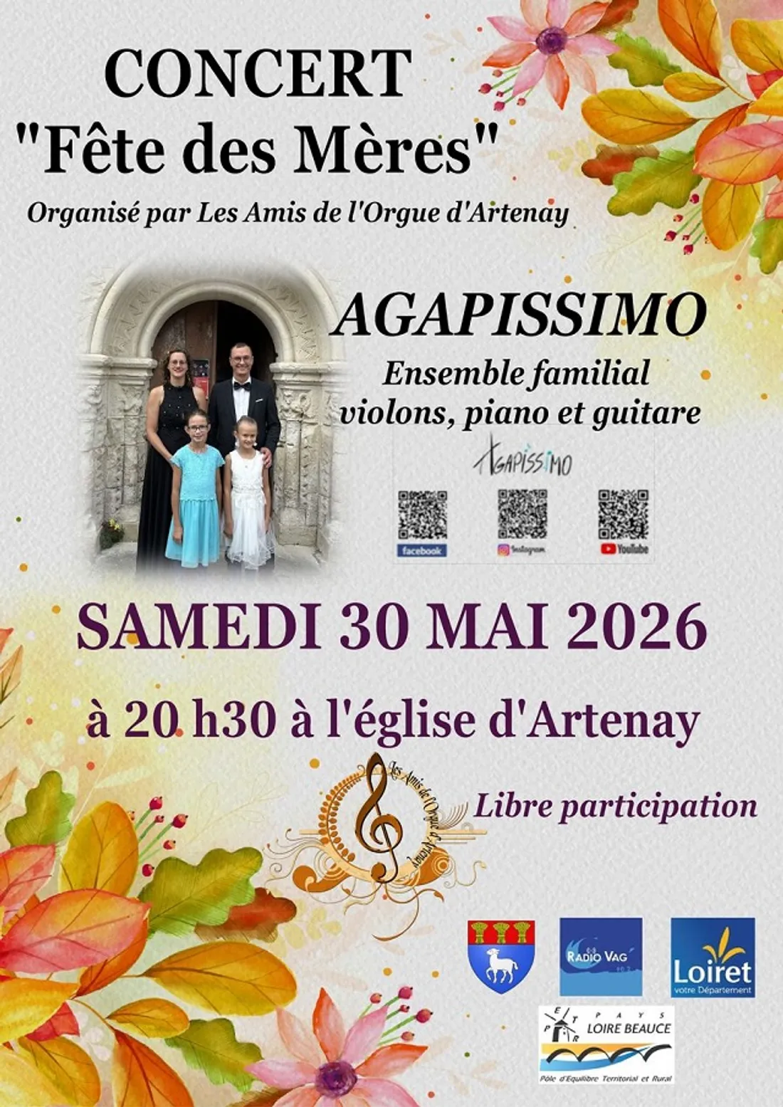 ARTENAY (45) - Concert : Agapissimo