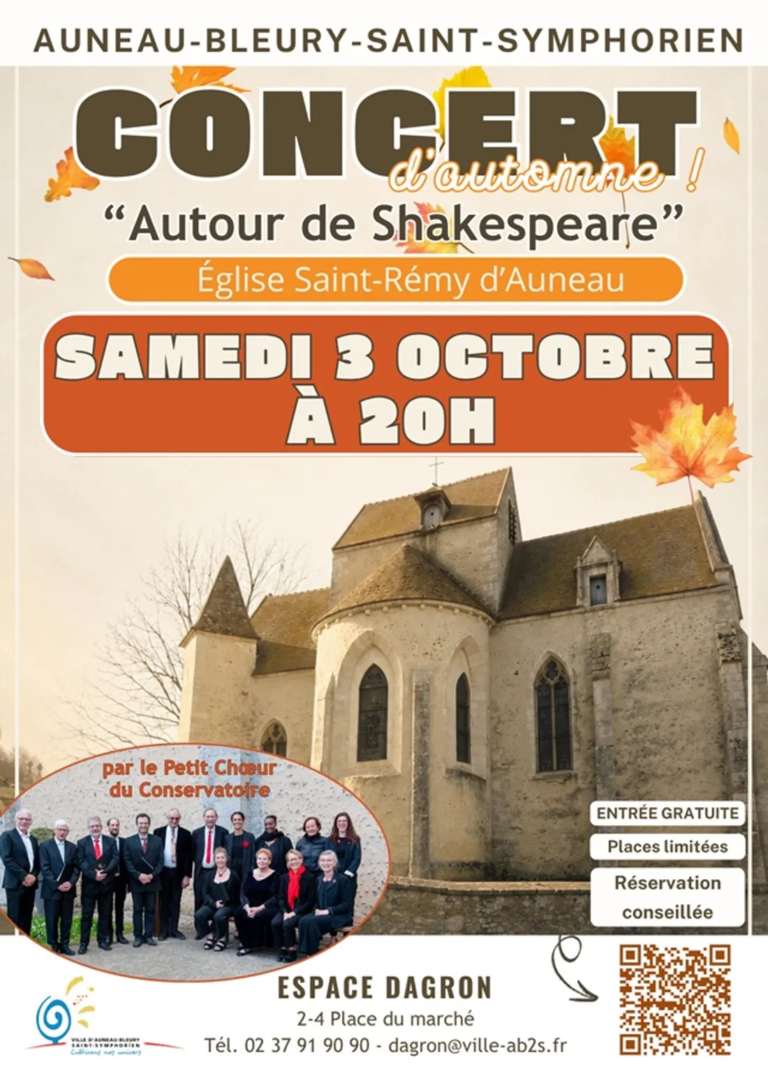 AUNEAU - Concert : Autour de Shakespeare