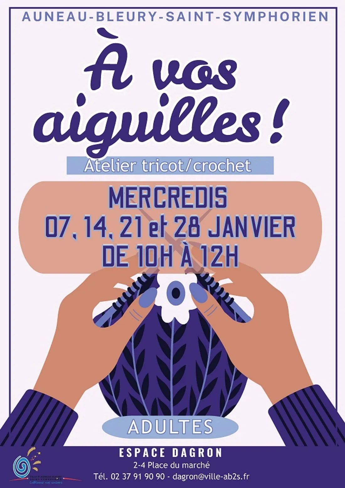 AUNEAU - Atelier : A vos aiguilles