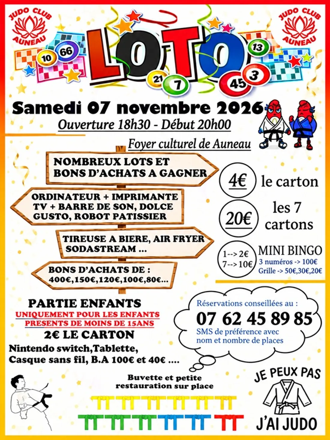 AUNEAU - Loto du Judo Club