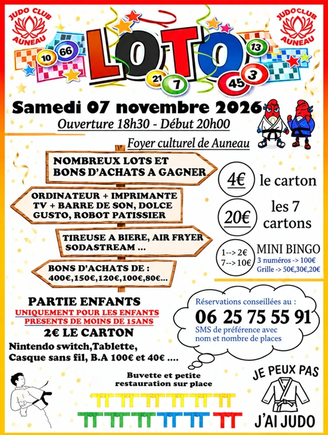 AUNEAU - Loto du Judo Club