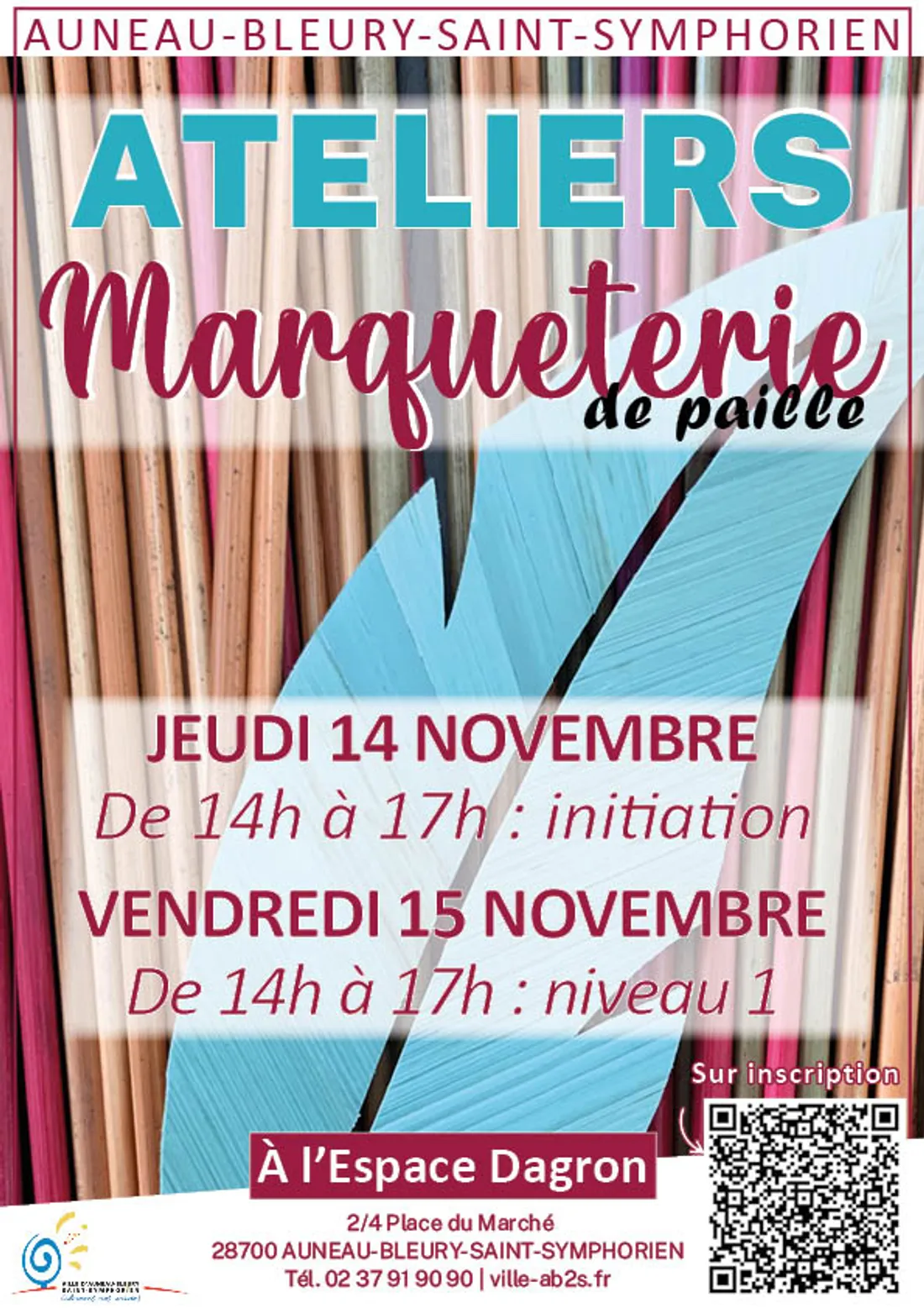 AUNEAU - Ateliers marqueterie de paille