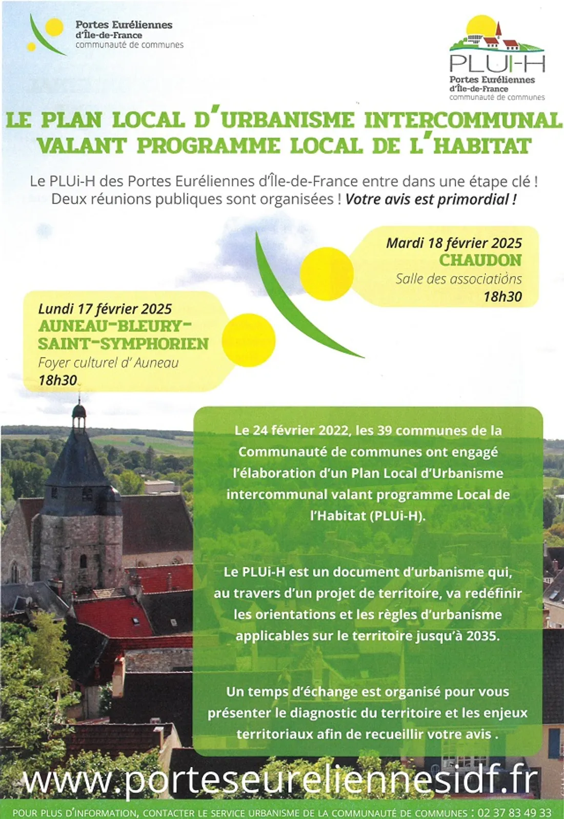 AUNEAU - Réunion publique : Plui-H