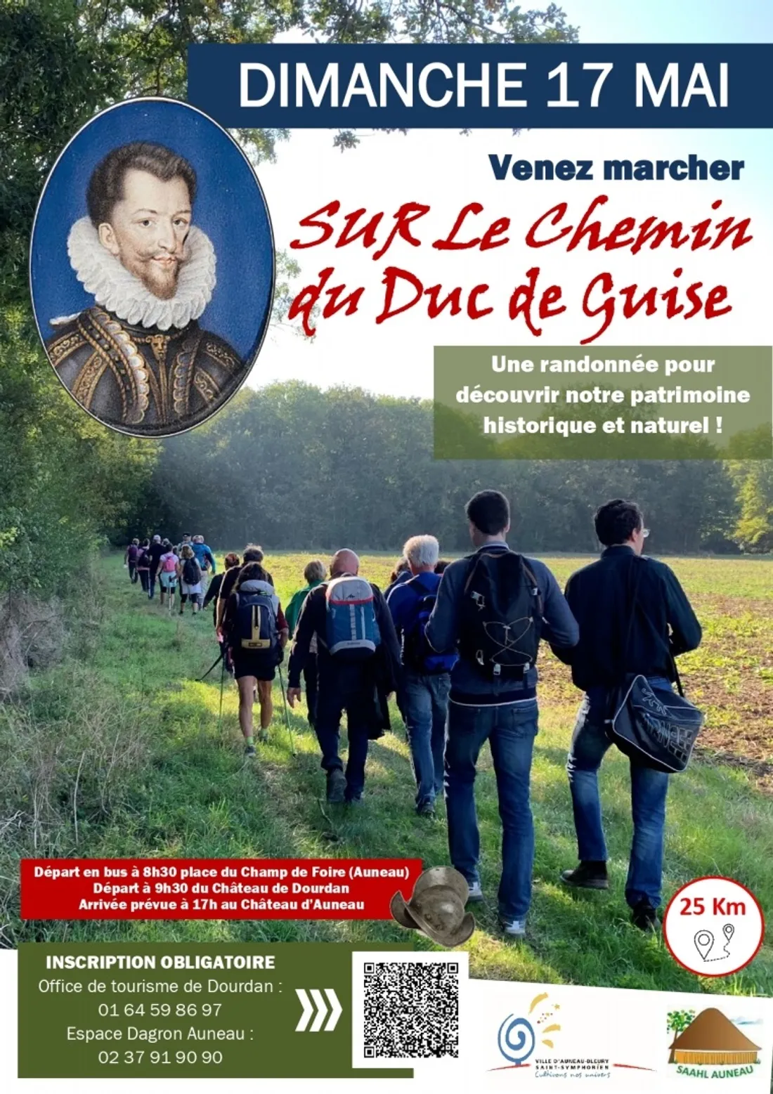 AUNEAU - Randonnée sur le chemin du Duc de Guise