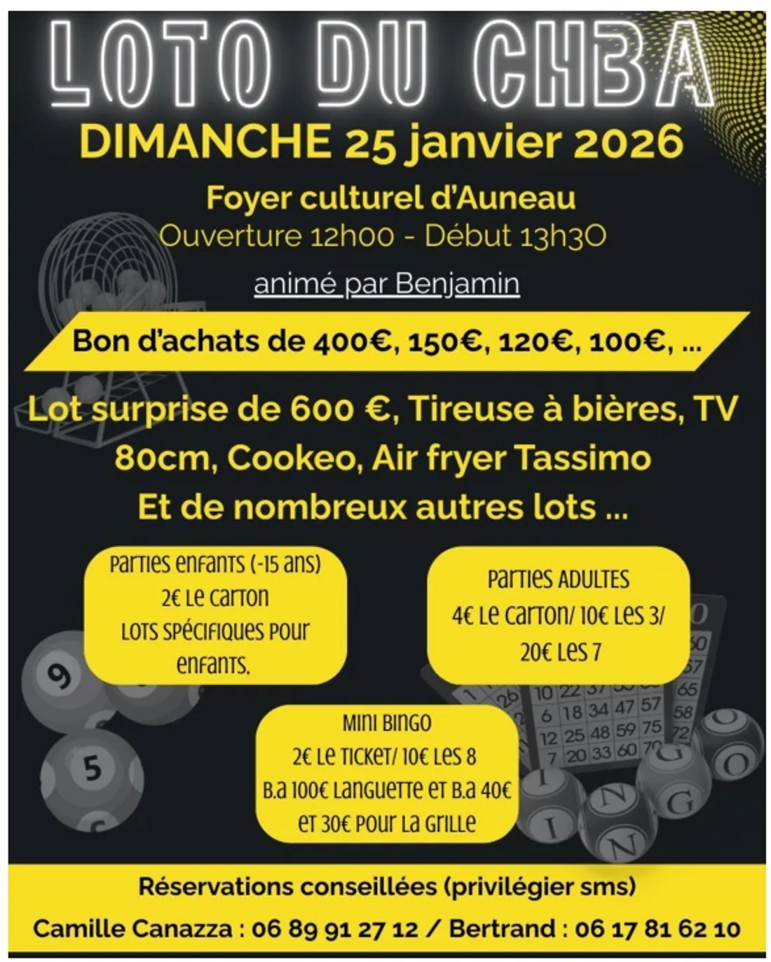 AUNEAU - Loto du CHBA
