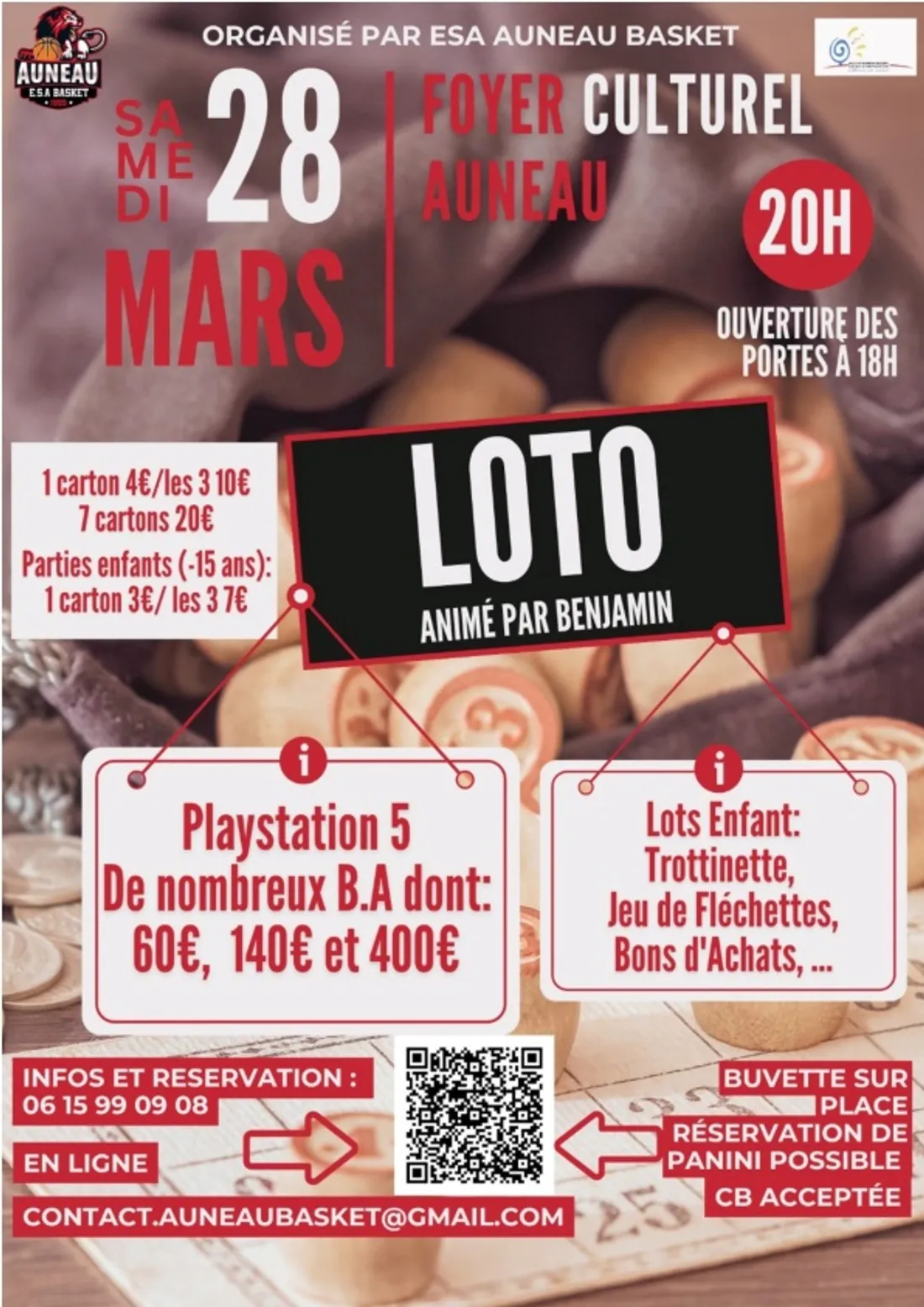 AUNEAU - Loto du basket