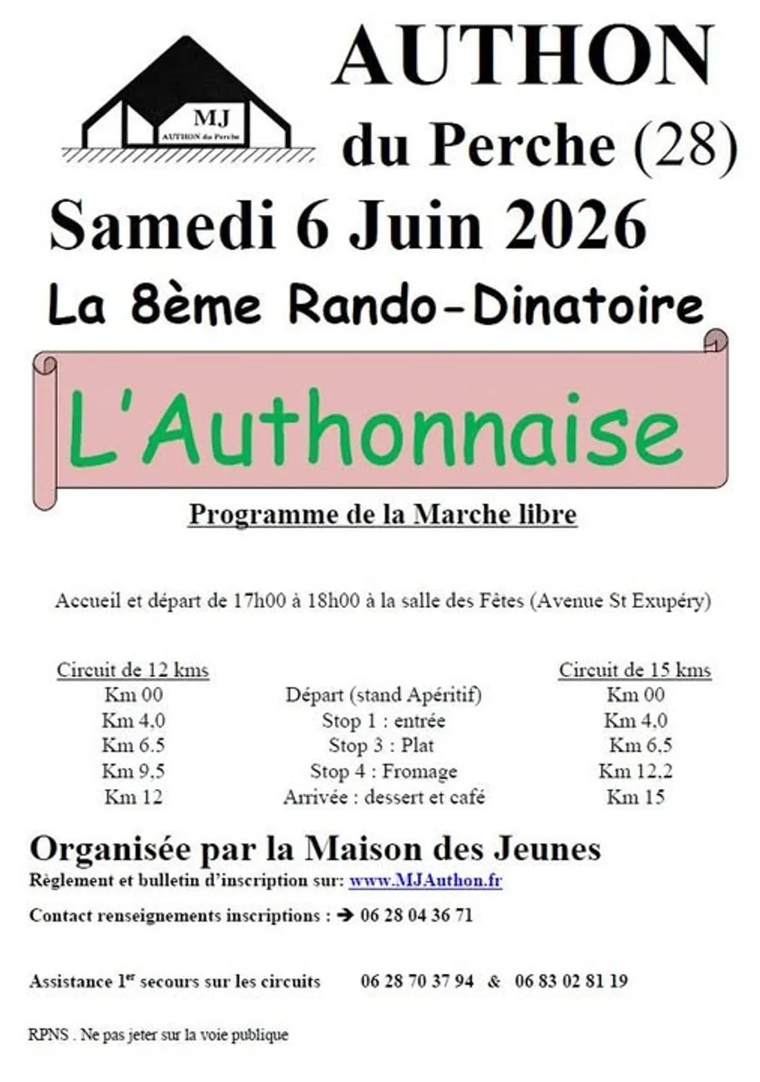 AUTHON-DU-PERCHE - 8e rando dînatoire l'Authonnaise