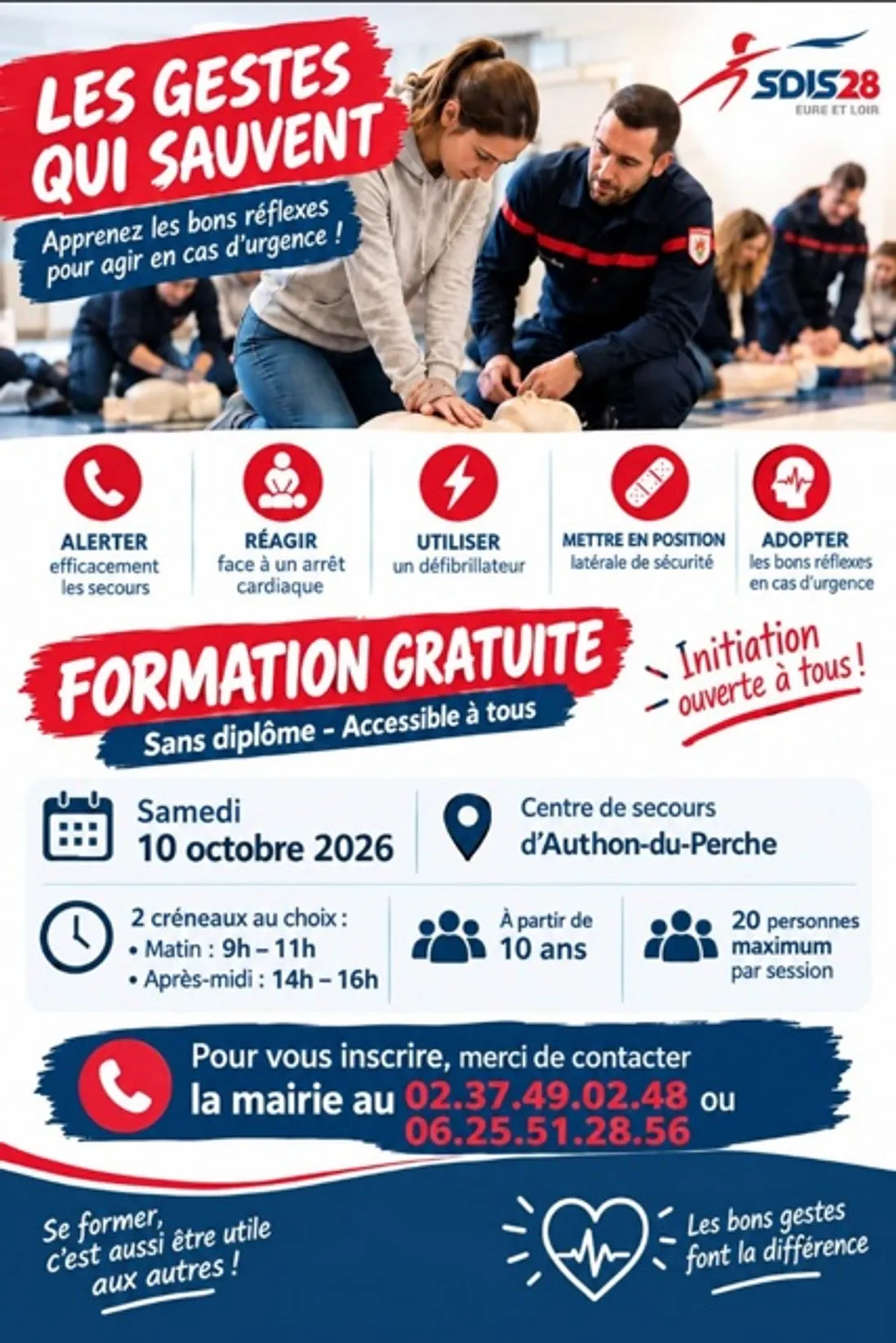 AUTHON-DU-PERCHE - Initiation aux gestes qui sauvent