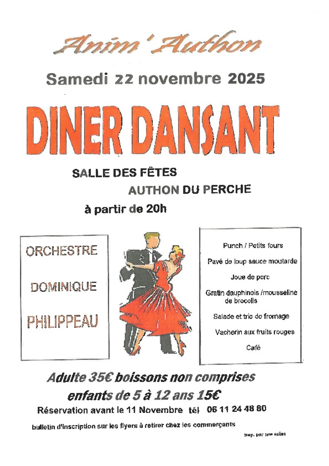 AUTHON-DU-PERCHE - Dîner dansant d'Anim'Authon