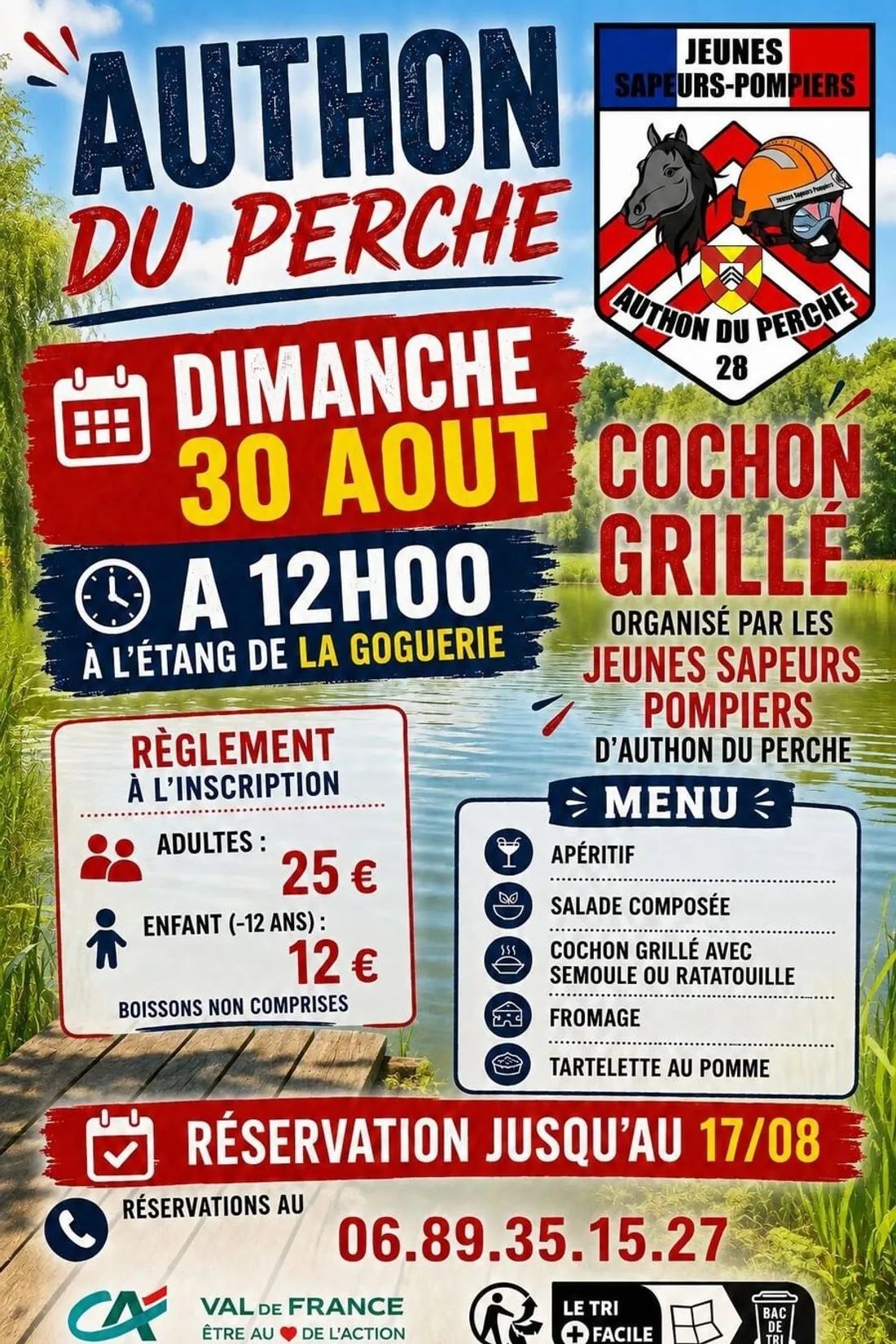 AUTHON-DU-PERCHE - Cochon grillée des Jeunes Sapeurs-Pompiers