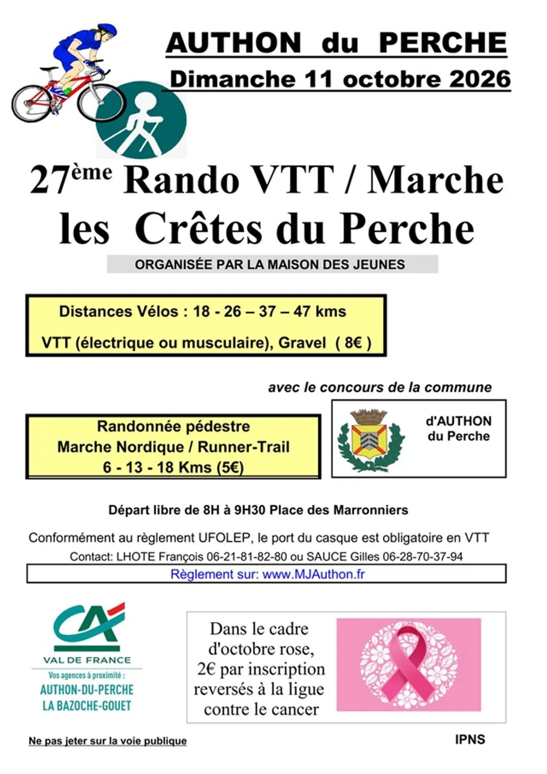 AUTHON-DU-PERCHE - 27e Rando VTT et Marche : Les Crêtes du Perche