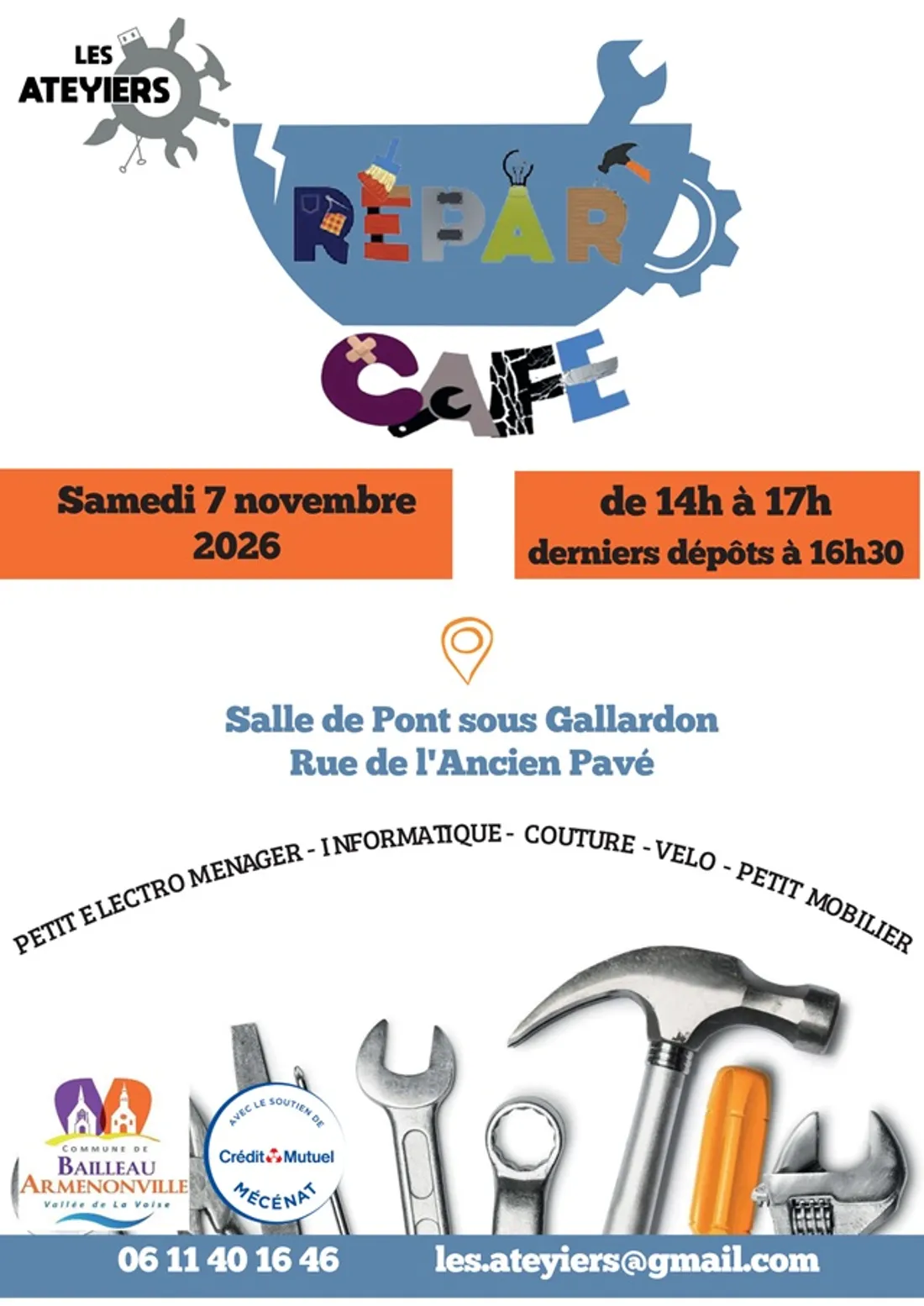 BAILLEAU-ARMENONVILLE - Répar' Café