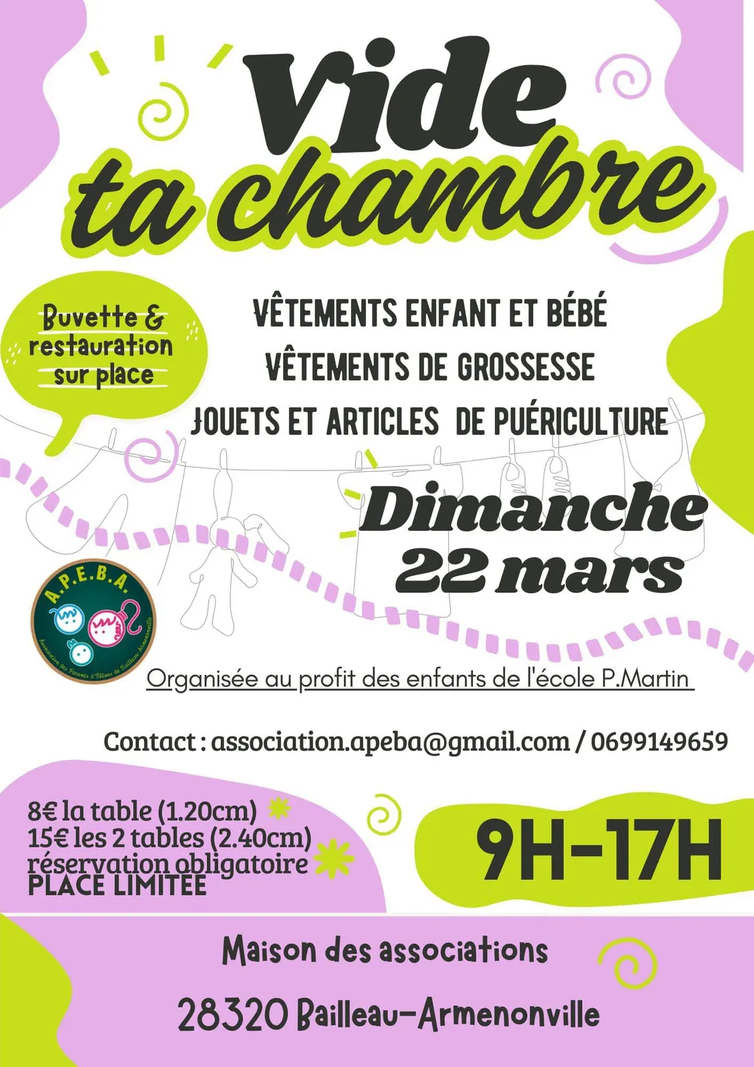 BAILLEAU-ARMENONVILLE - Vide ta chambre