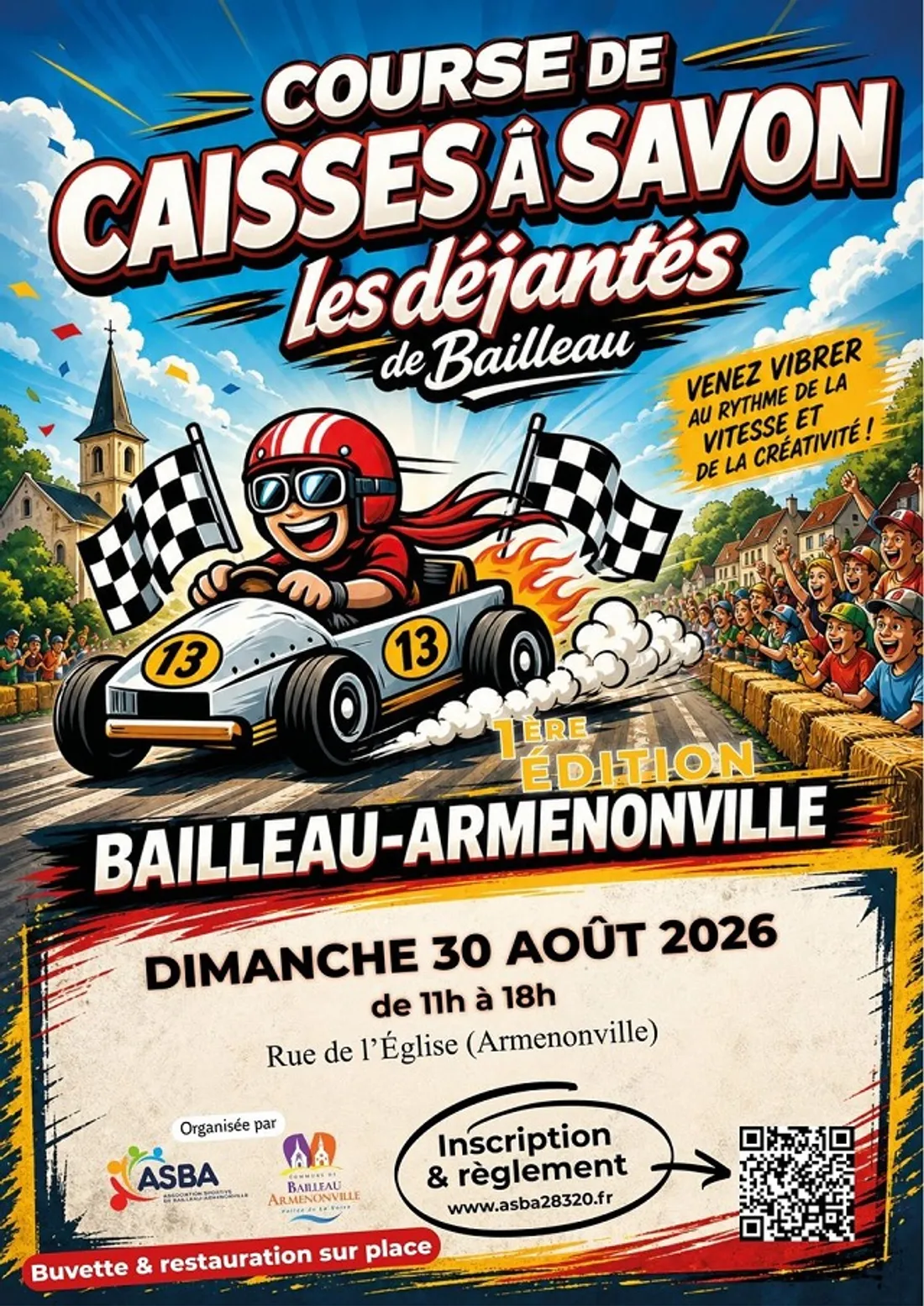 BAILLEAU-ARMENONVILLE - Course de Caisses à savon
