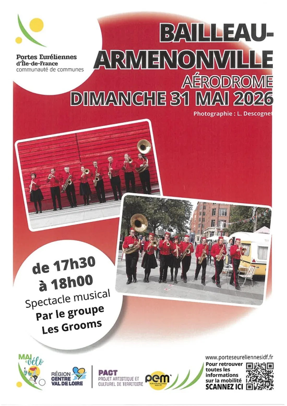 BAILLEAU-ARMENONVILLE - Spectacle musical par les Grooms